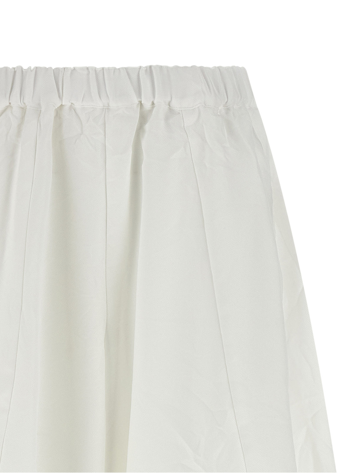 Comme Des Garçons White Polyester Casual Pants