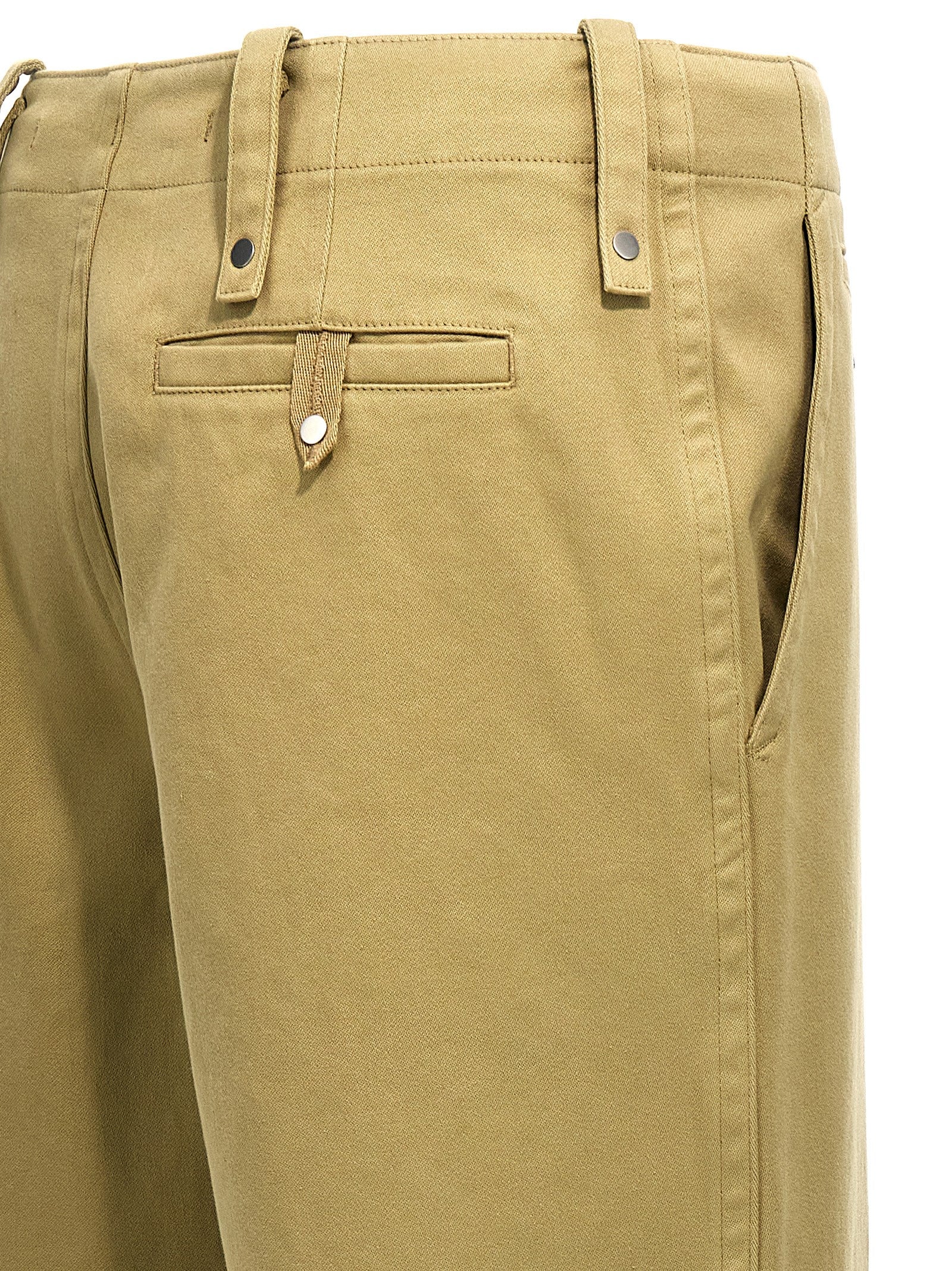 Pantalon décontracté en coton beige Burberry