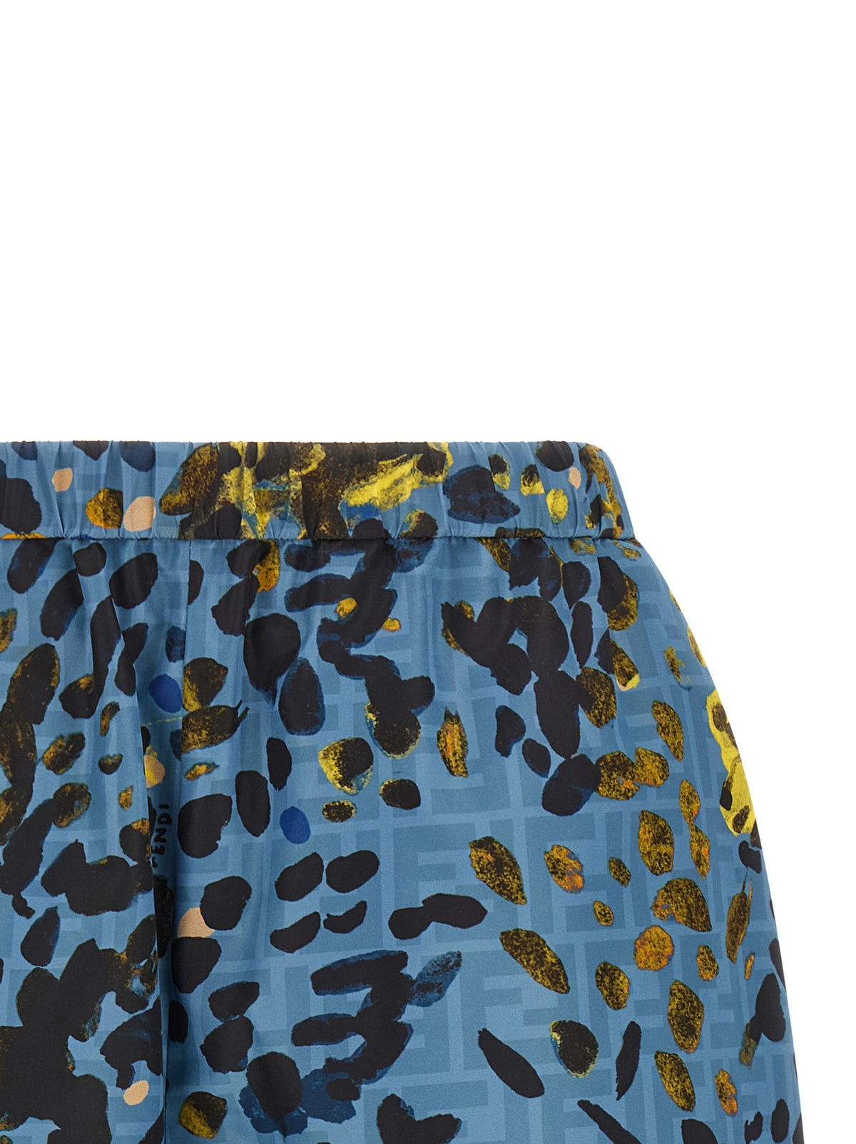 Fendi Blue Polyester Bermuda Shorts