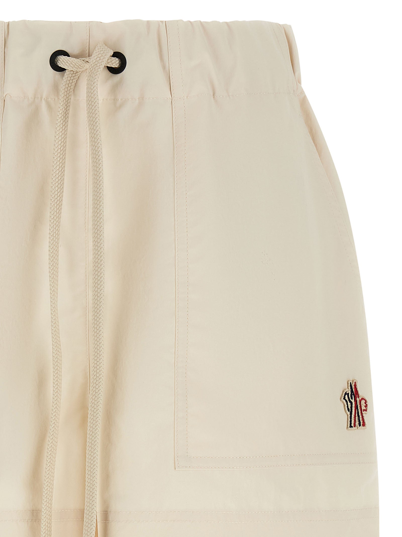 Moncler Grenoble White Bermuda Shorts