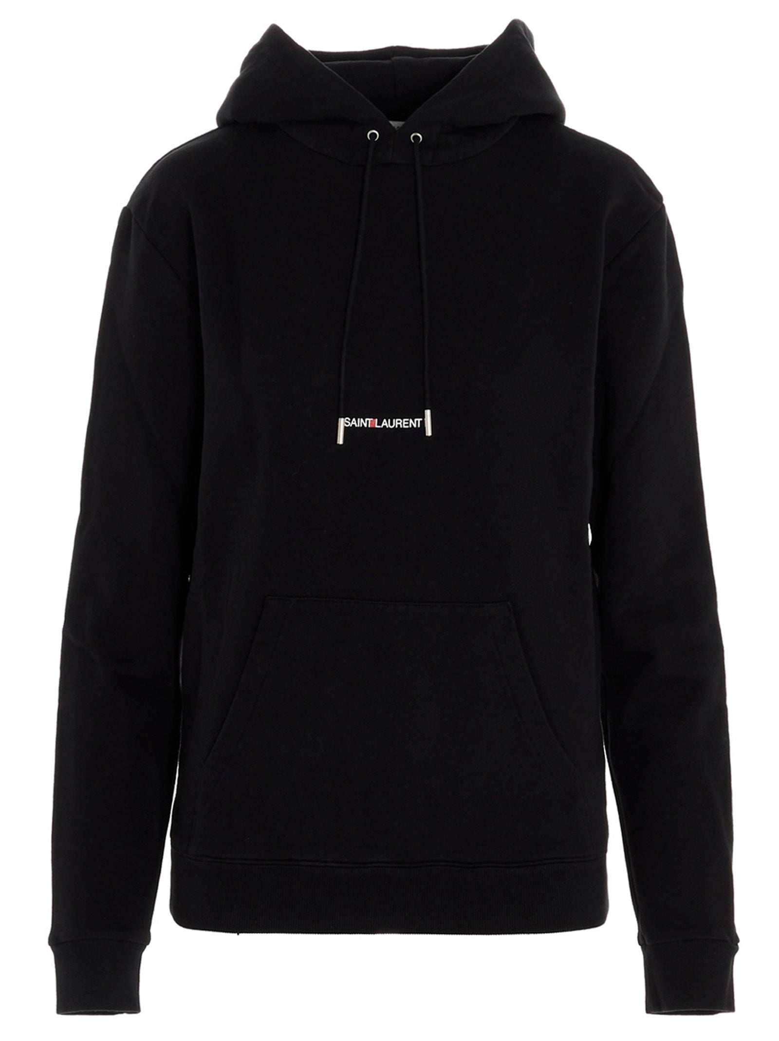 Sweat-shirt en coton noir Saint Laurent