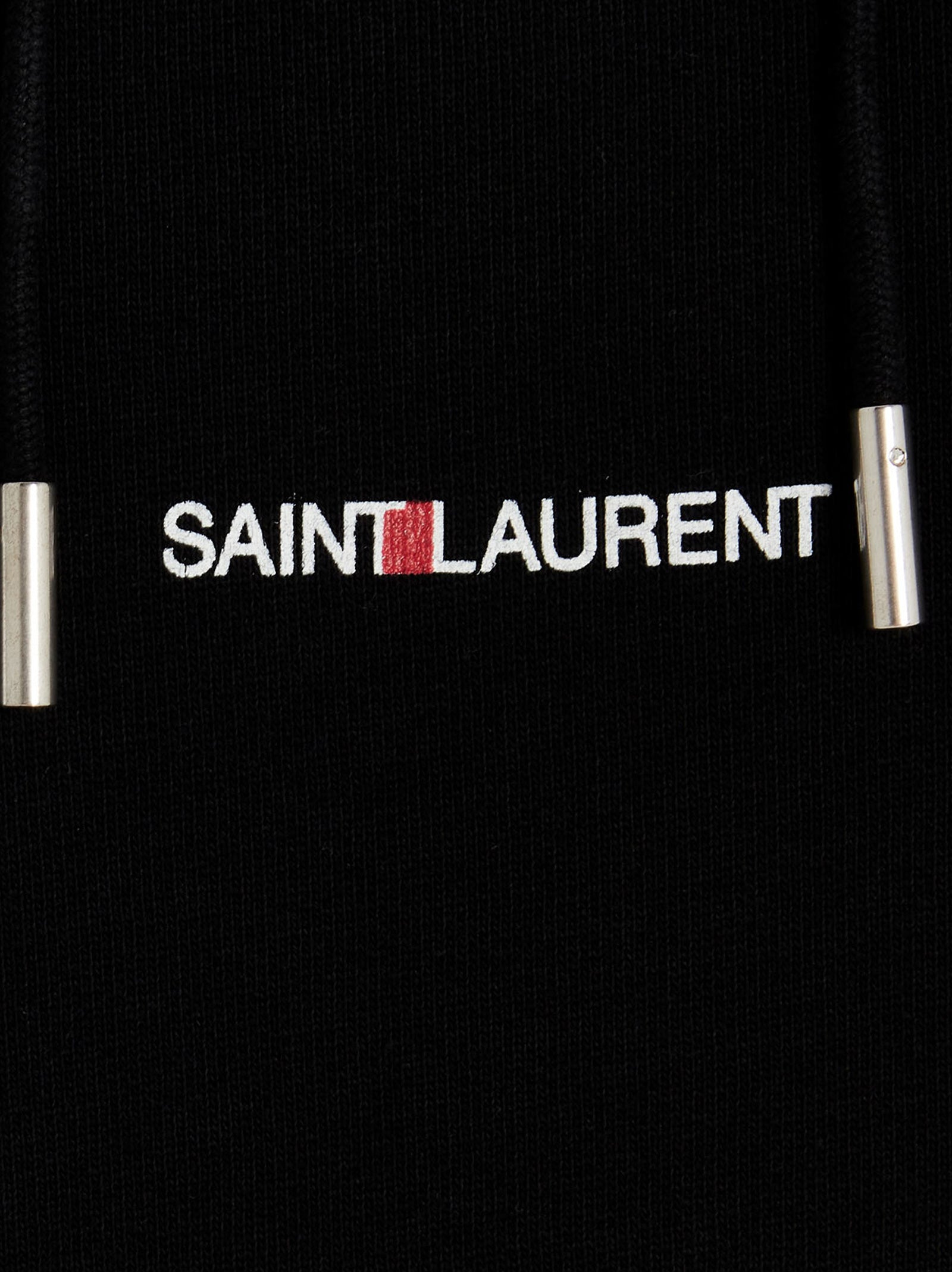 Sweat-shirt en coton noir Saint Laurent