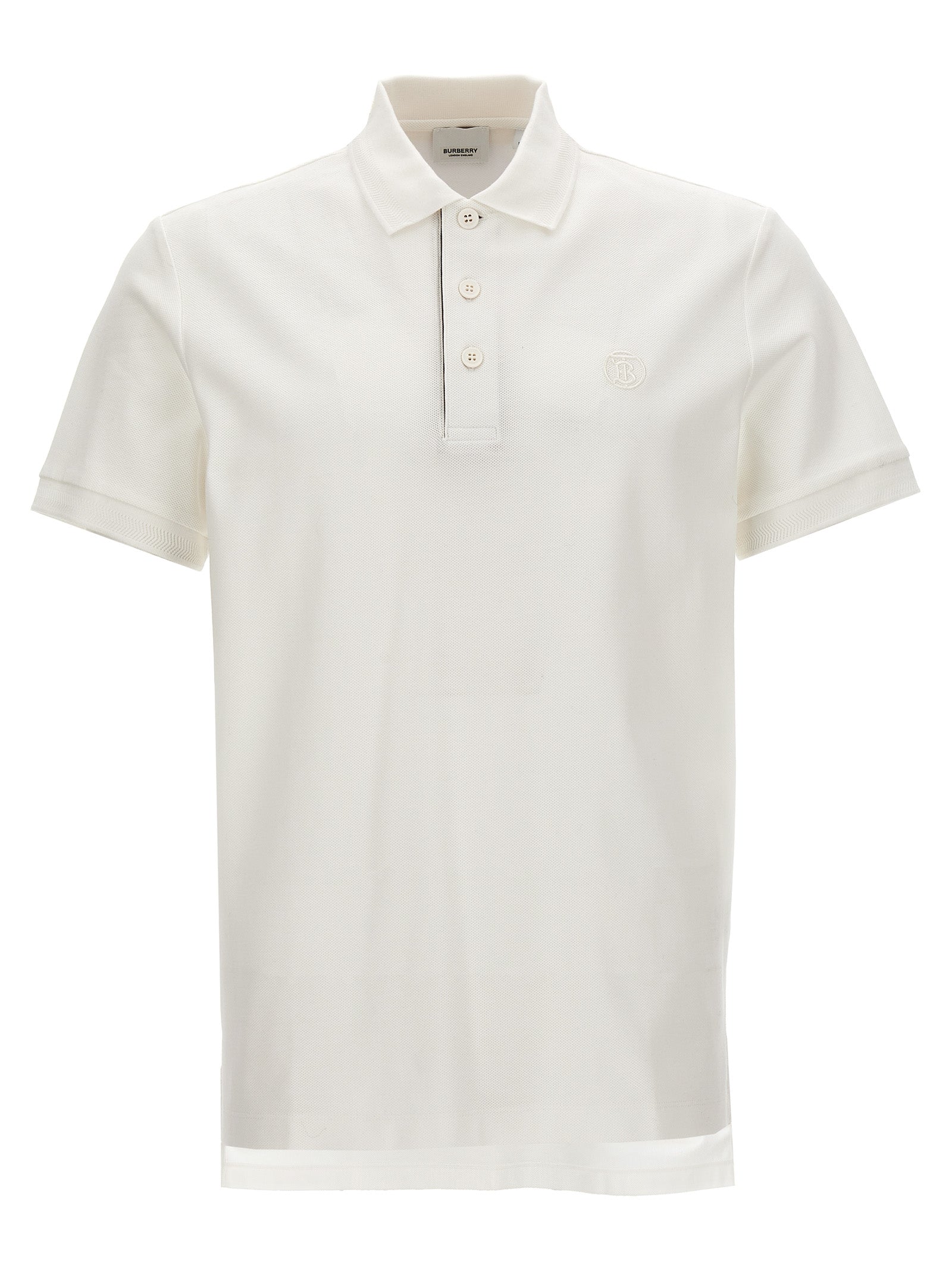 Polo Burberry en coton blanc