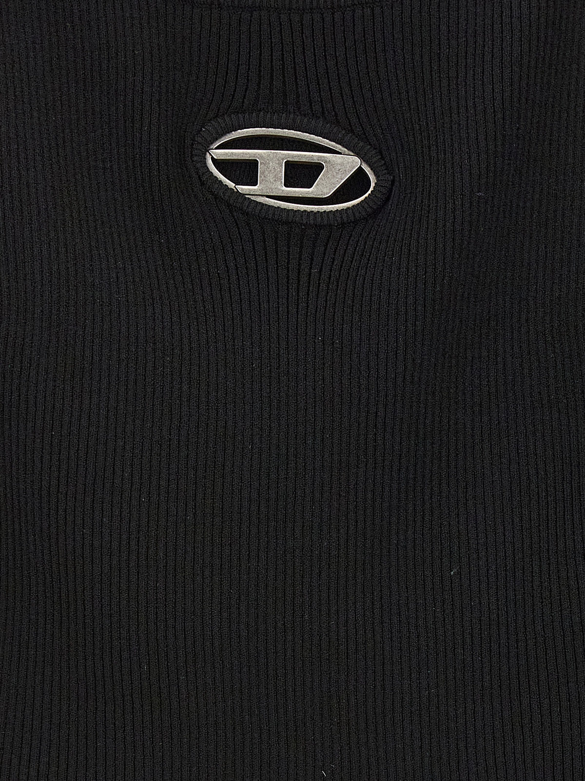 Diesel Black Viscose Cardigan
