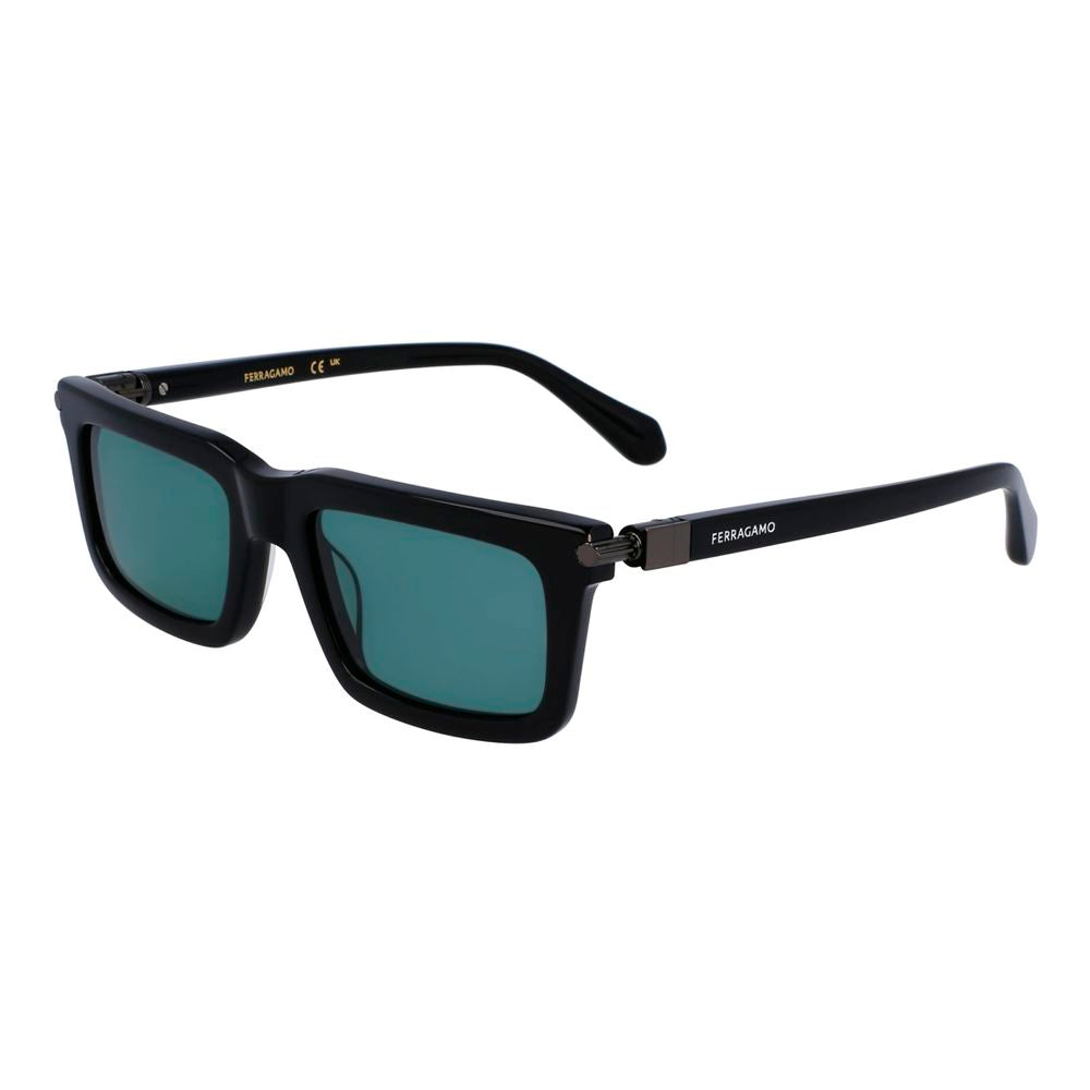 Schwarze Acetat-Sonnenbrille