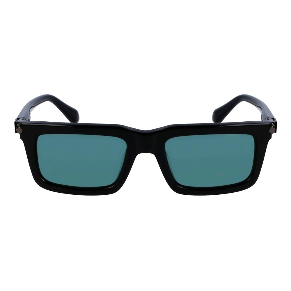 Schwarze Acetat-Sonnenbrille