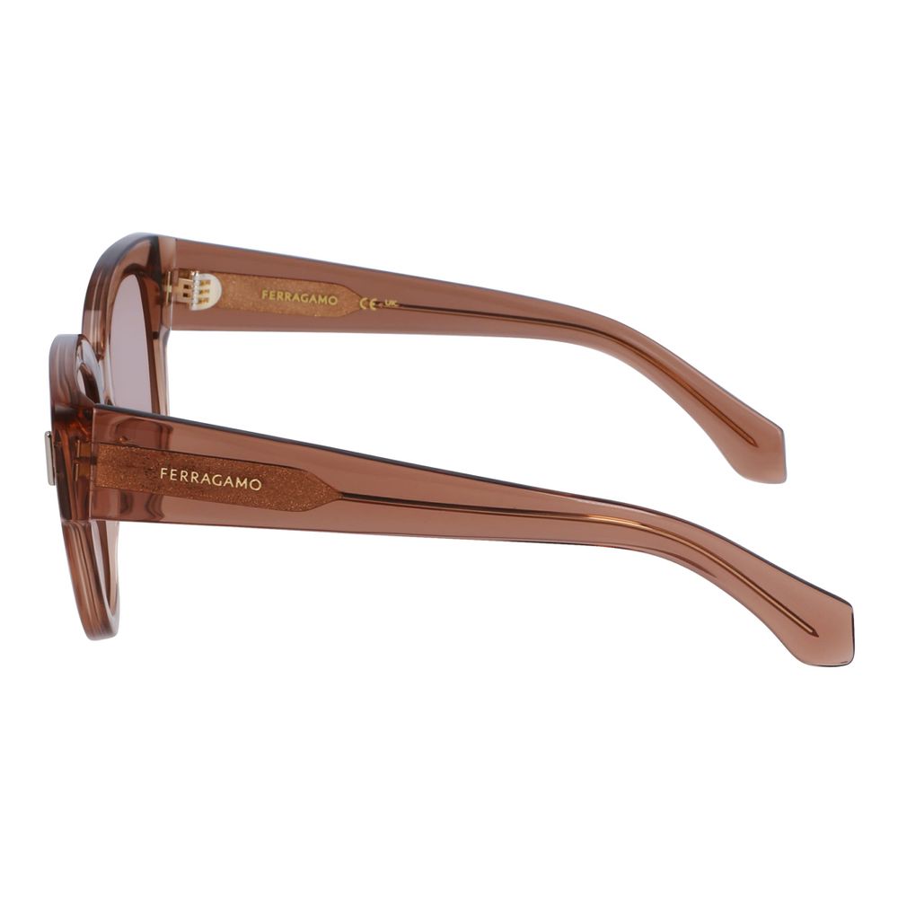 Transparent Synthetic Sunglasses by Ferragamo