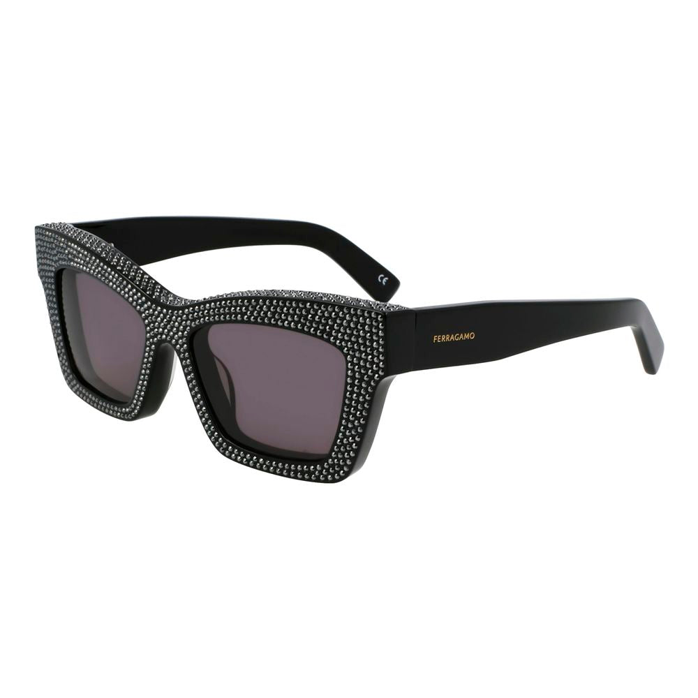Schwarze Acetat-Sonnenbrille