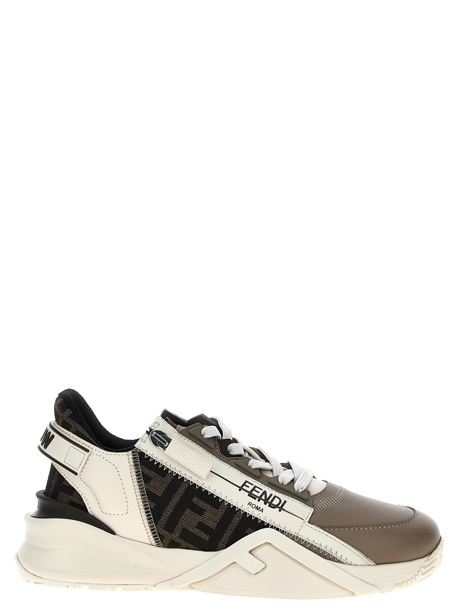 Fendi Multicolor Calf Leather Athletic Sneakers
