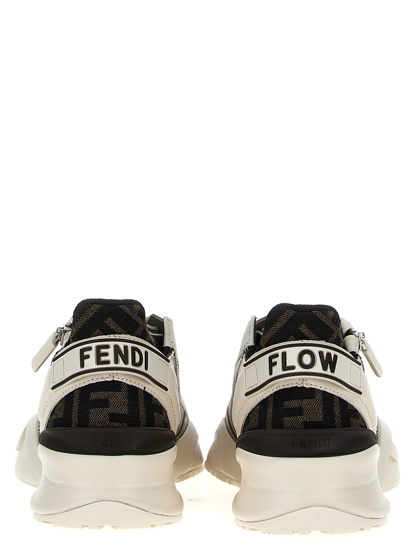 Fendi Multicolor Calf Leather Athletic Sneakers