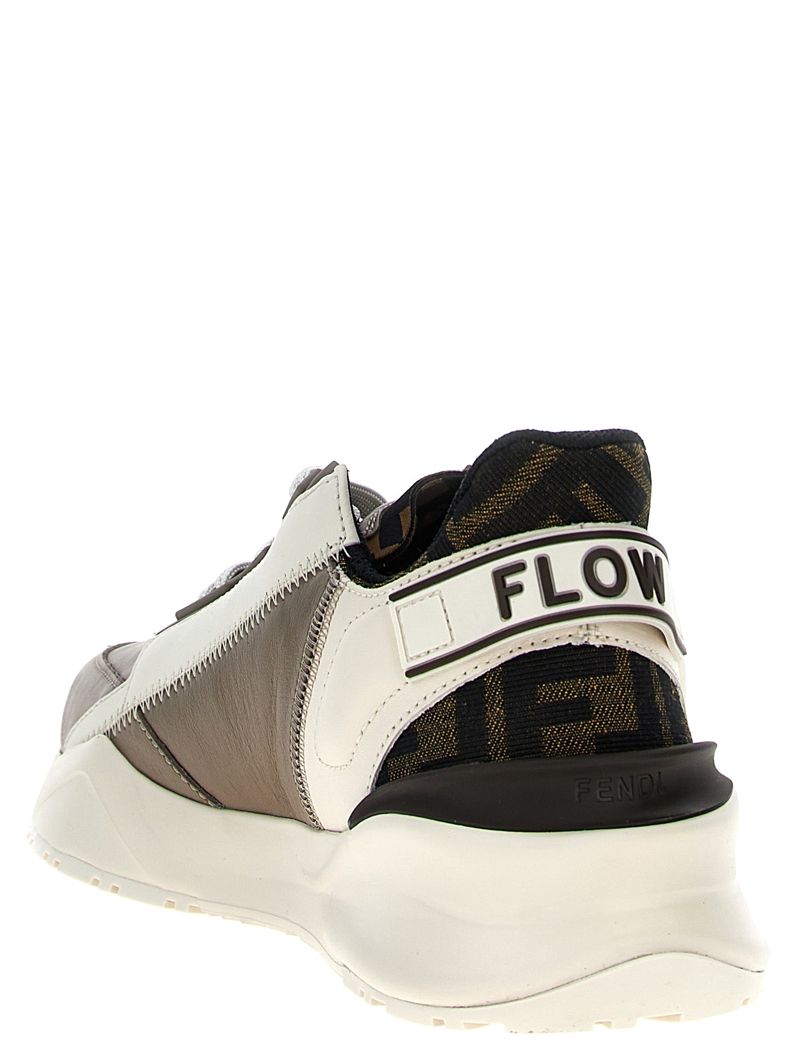 Fendi Multicolor Calf Leather Athletic Sneakers