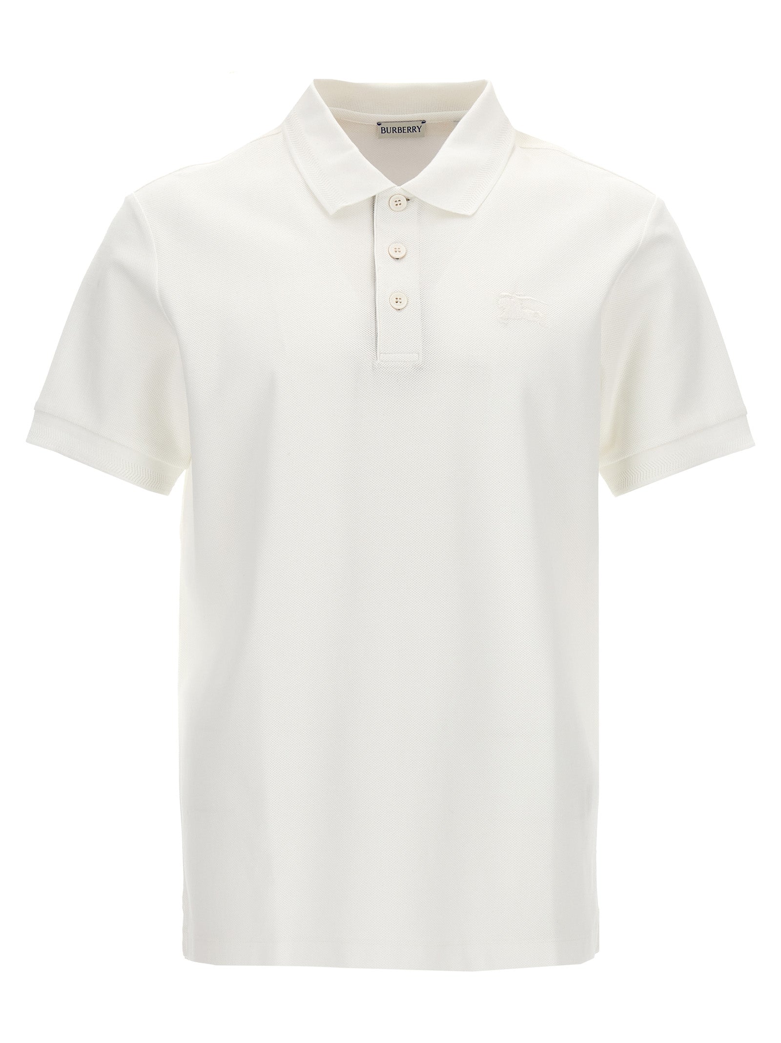 Burberry Poloshirt aus weißer Baumwolle