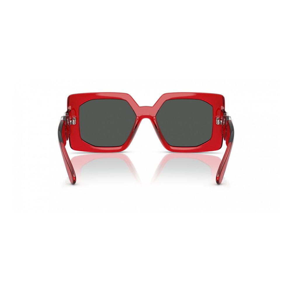 Red Synthetic Versace Sunglasses with Grey Lenses