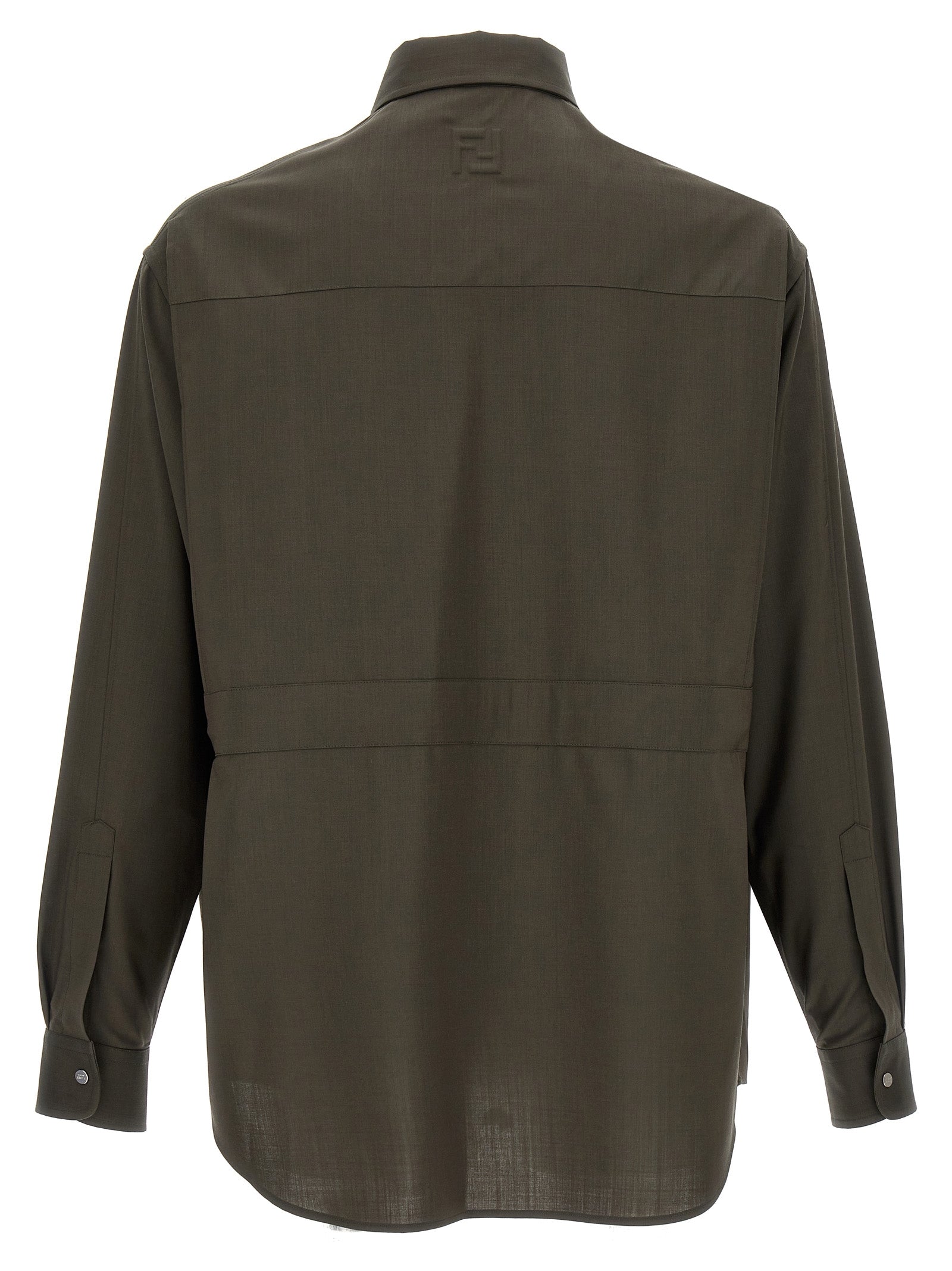 Fendi Green Wool Blouse