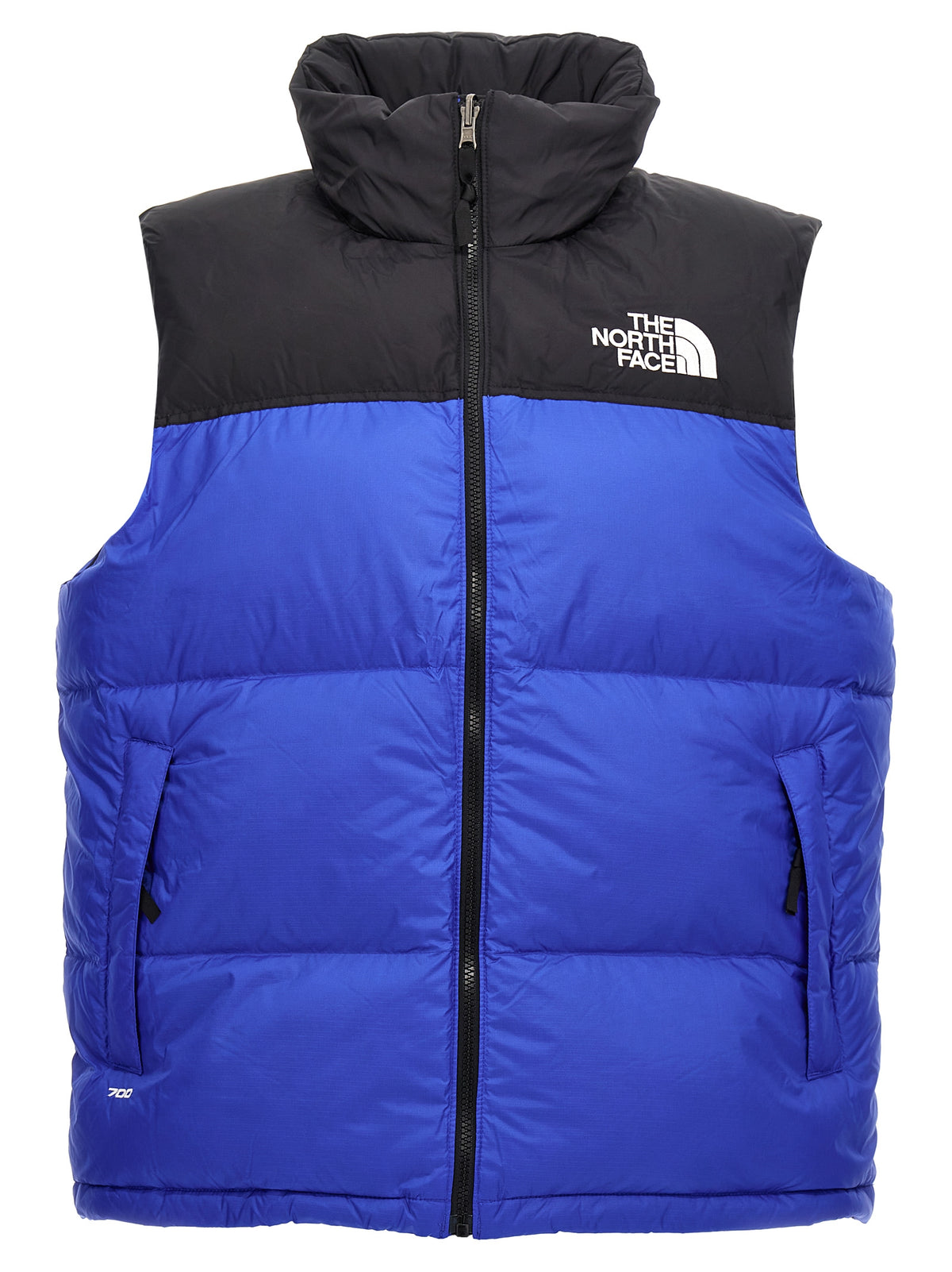 The North Face Blue Nylon Sleevelesss Jacket