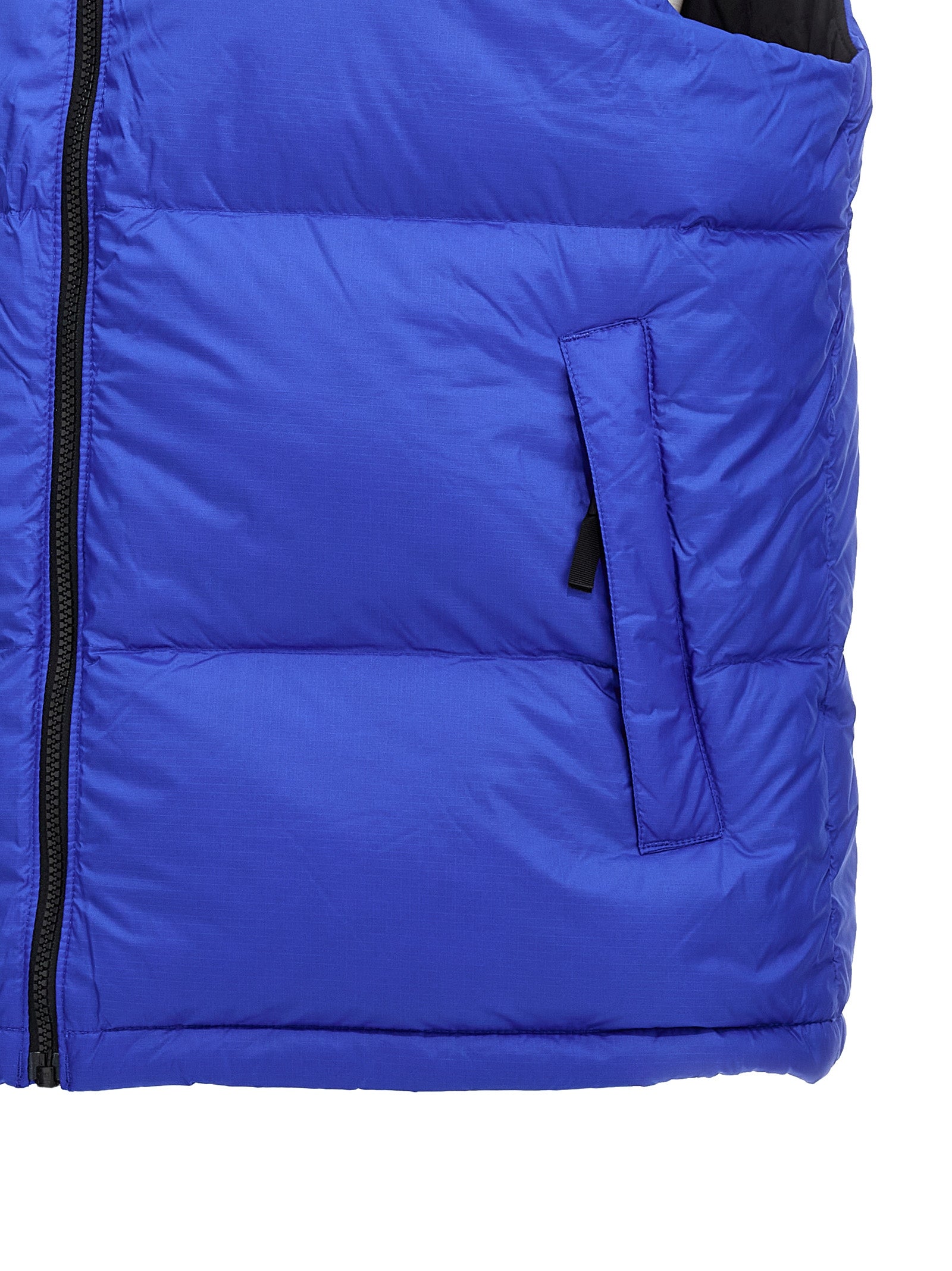 The North Face Blue Nylon Sleevelesss Jacket