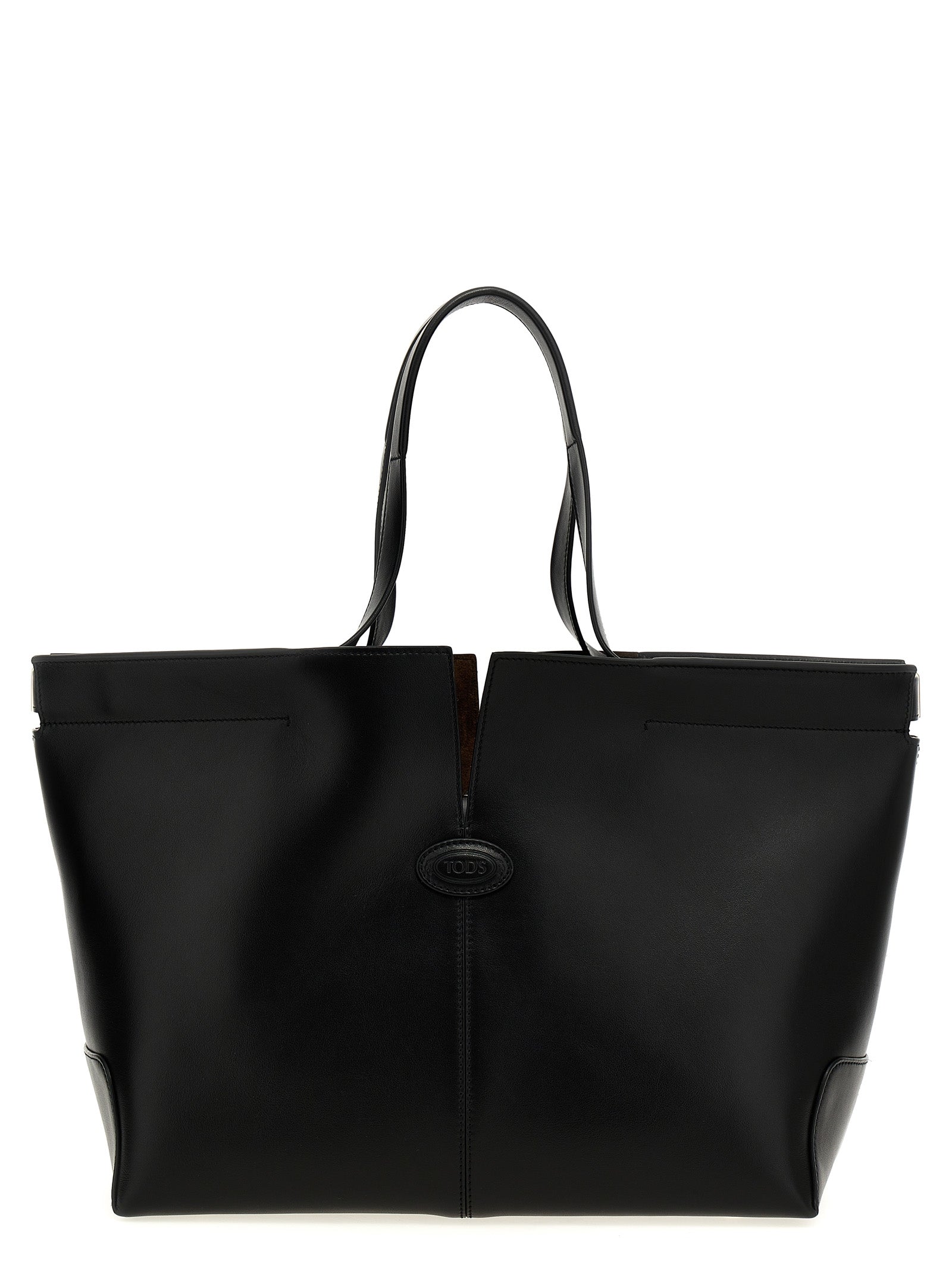 Tod’s Black Di Bag Folio Tote Leather