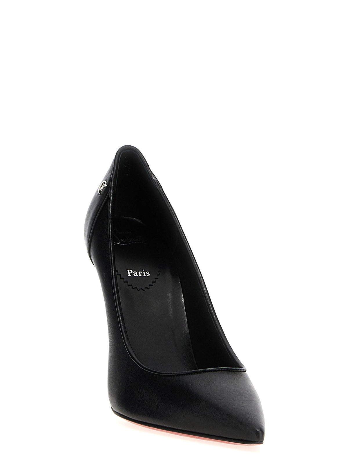 Christian Louboutin Black Napa Leather / Calf High Heel Pumps