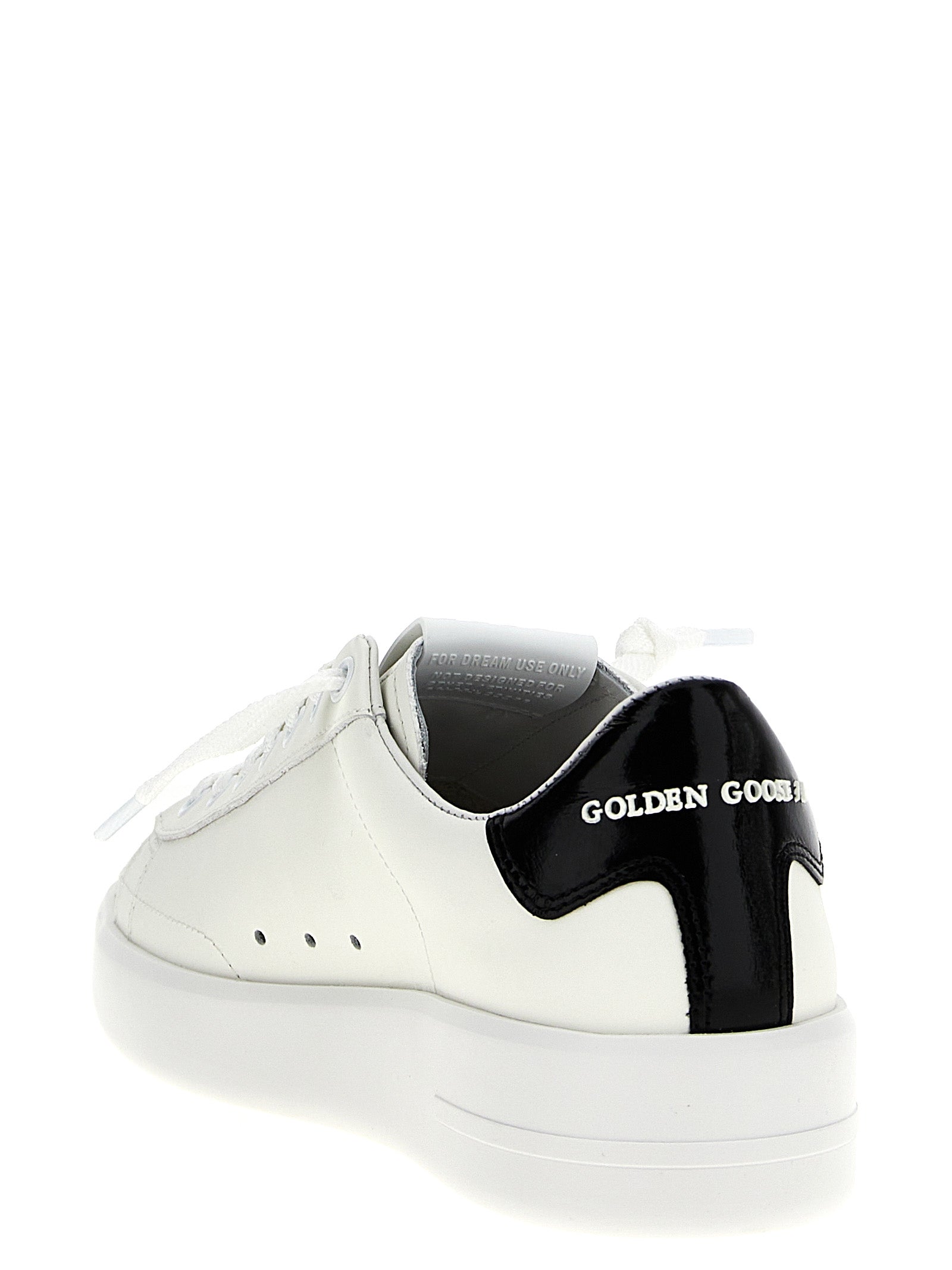 Golden Goose Black Pure Star Low Top Leather Sneakers