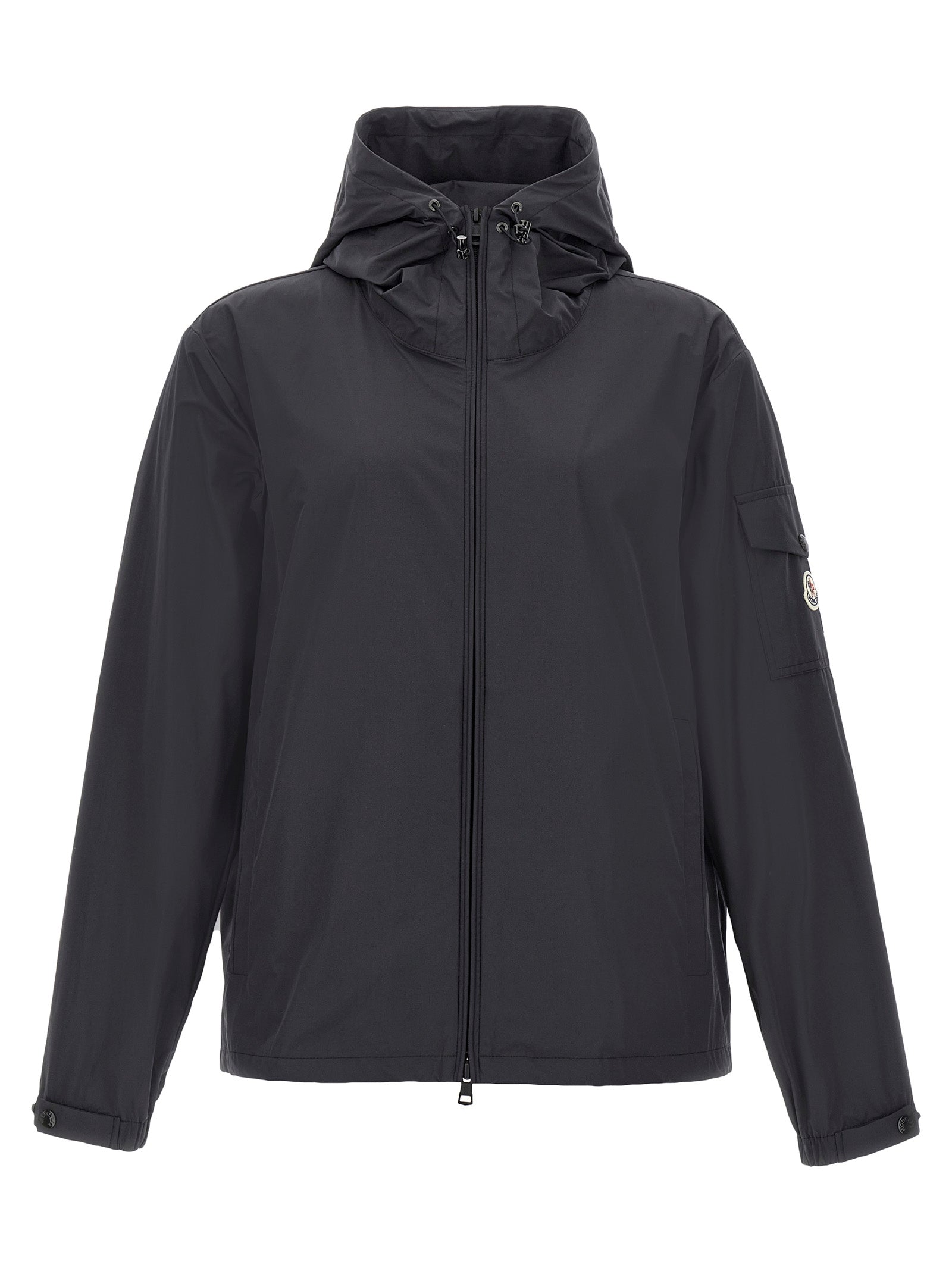 Moncler Jacke aus schwarzem Polyester