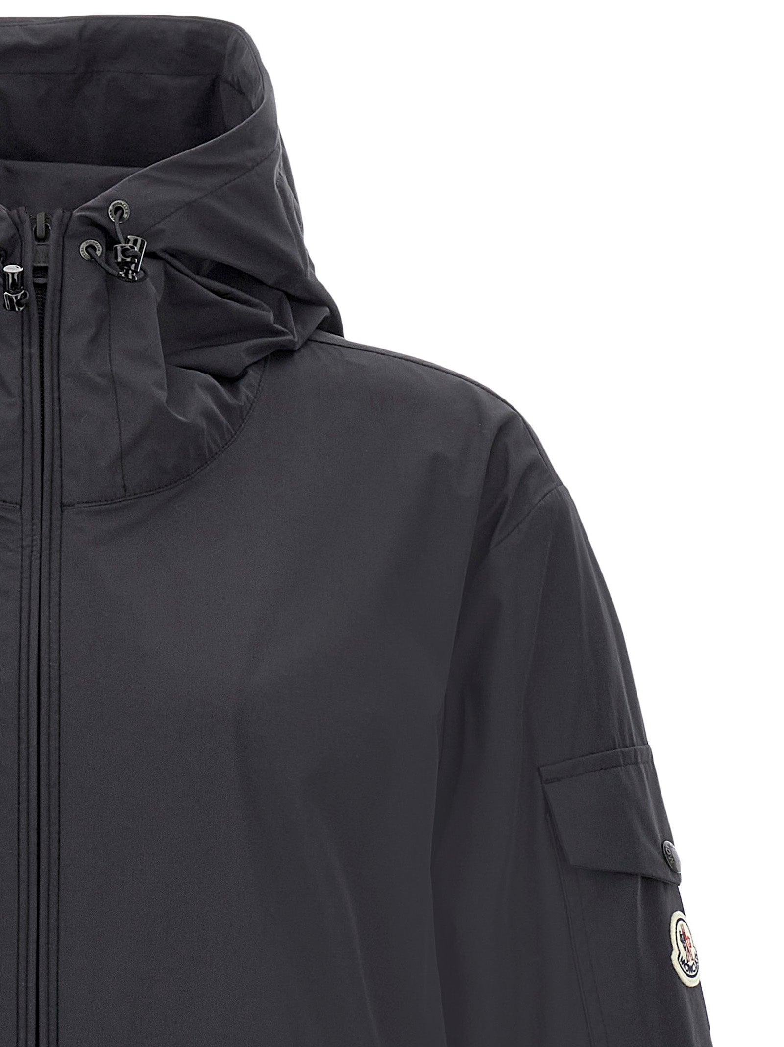 Moncler Jacke aus schwarzem Polyester