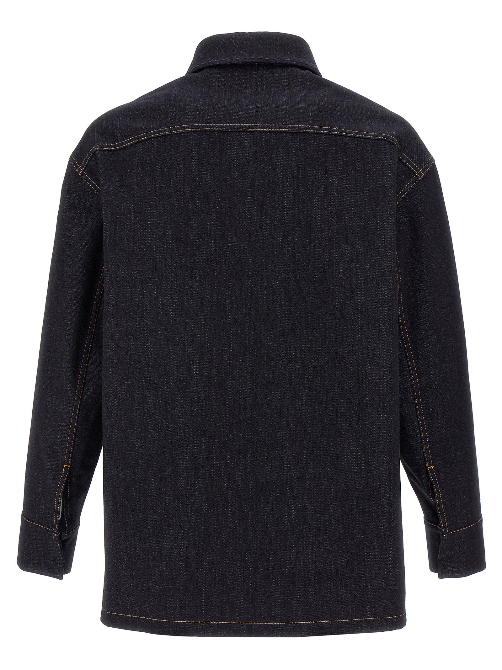 Veste en jean Fendi en coton bleu