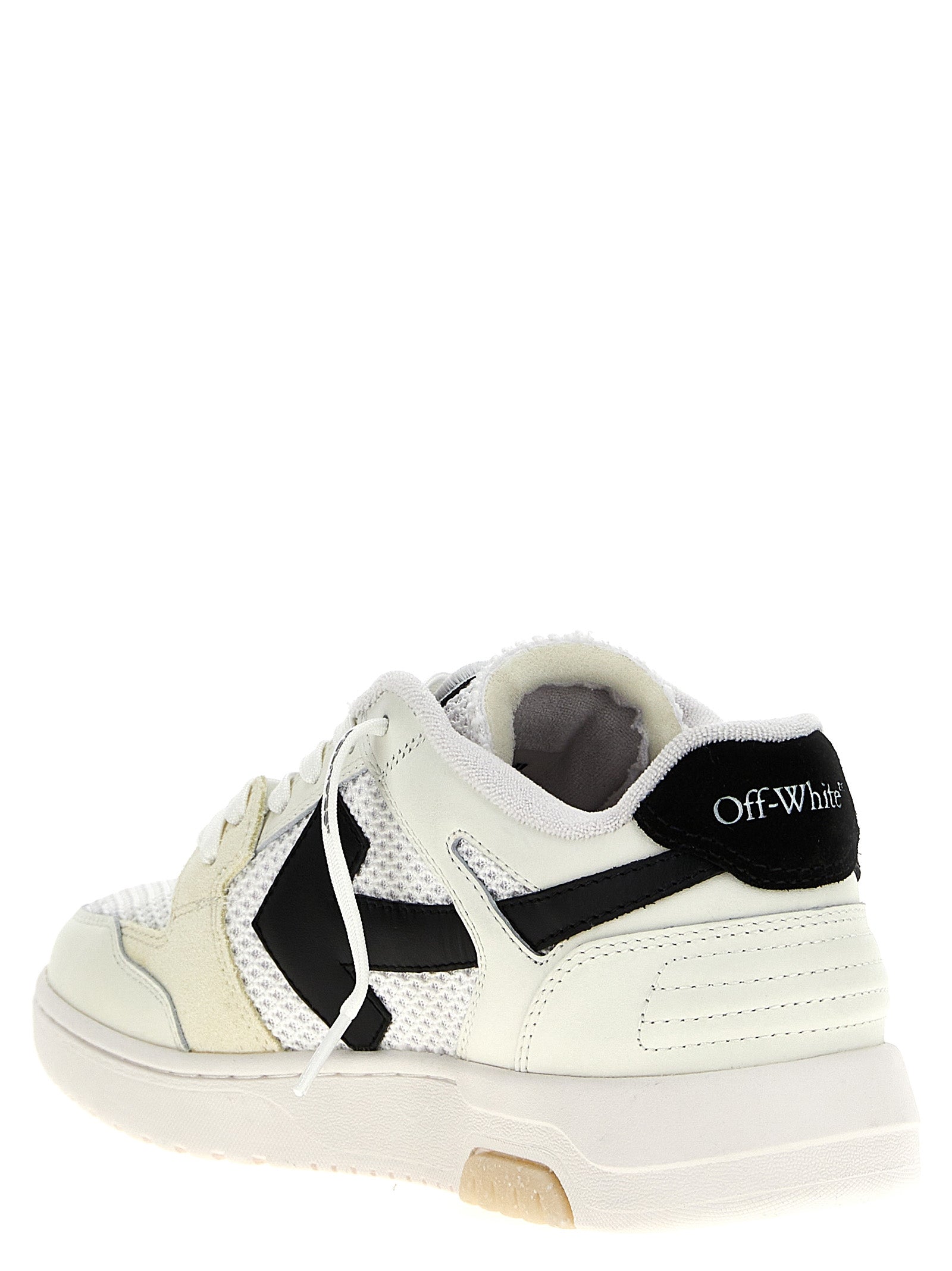 Off-White White Black Slim Out Of Office Leather Sneakers