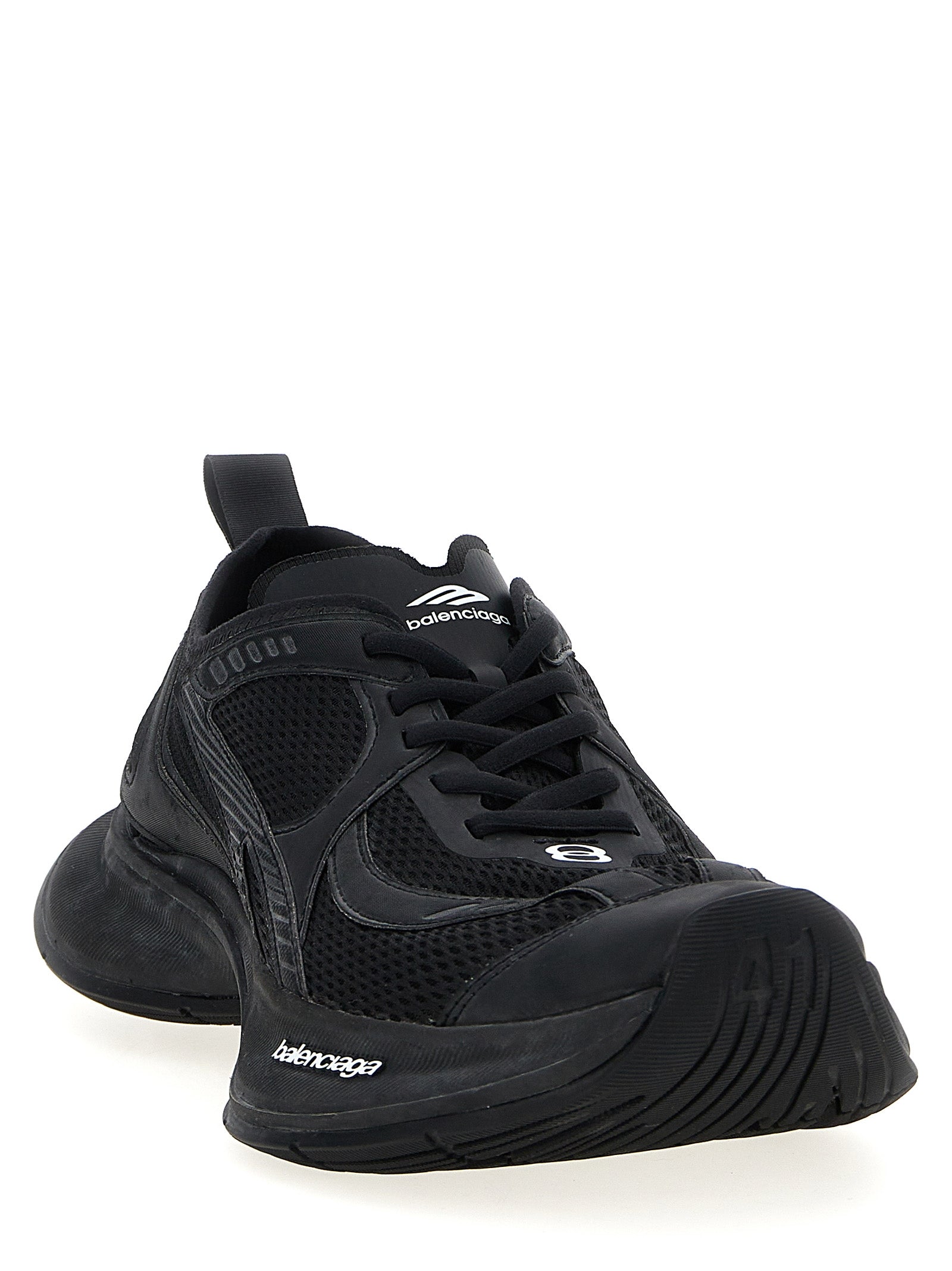 Balenciaga Schwarze Polyester-Sportsneaker