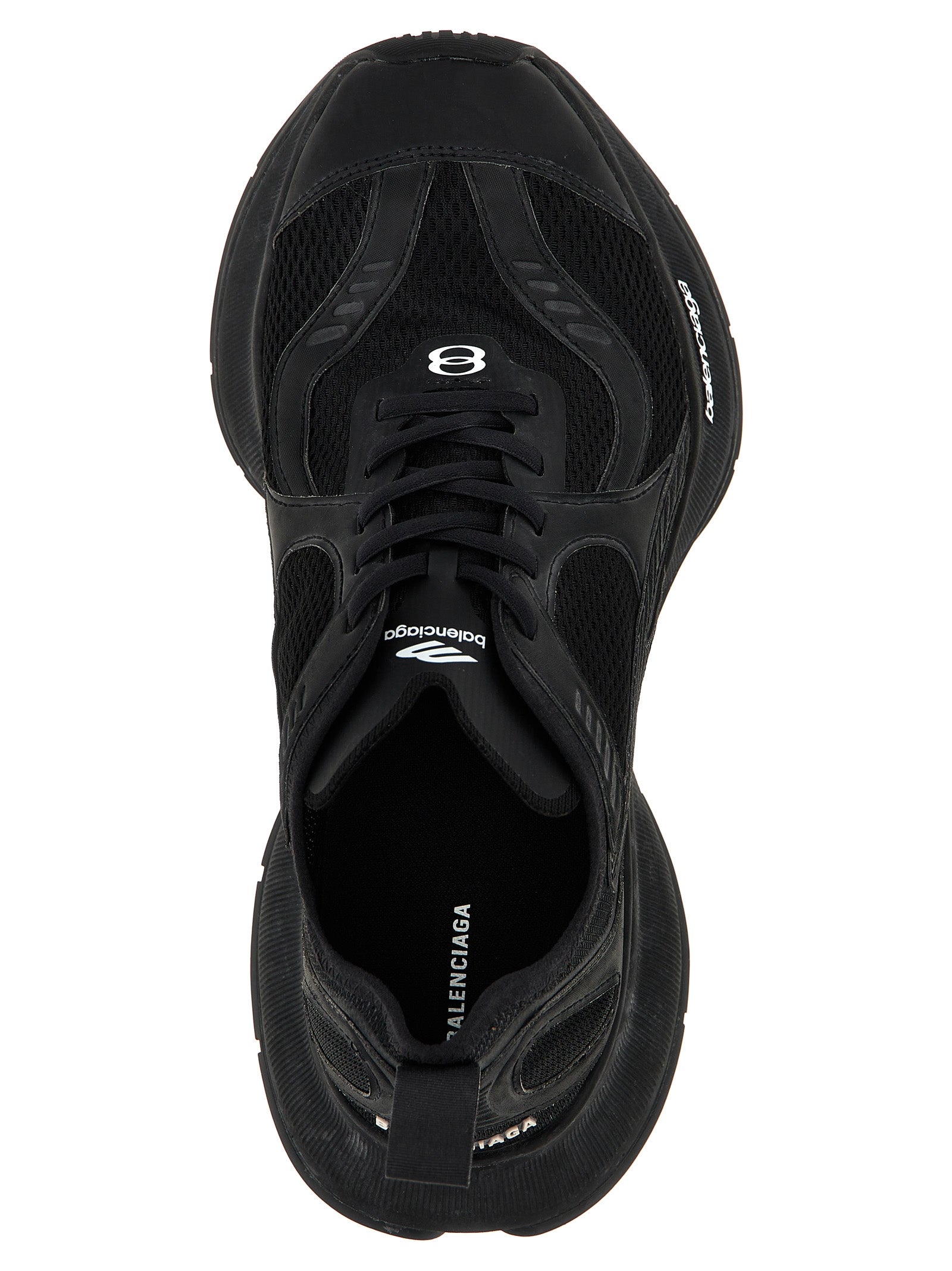 Balenciaga Schwarze Polyester-Sportsneaker