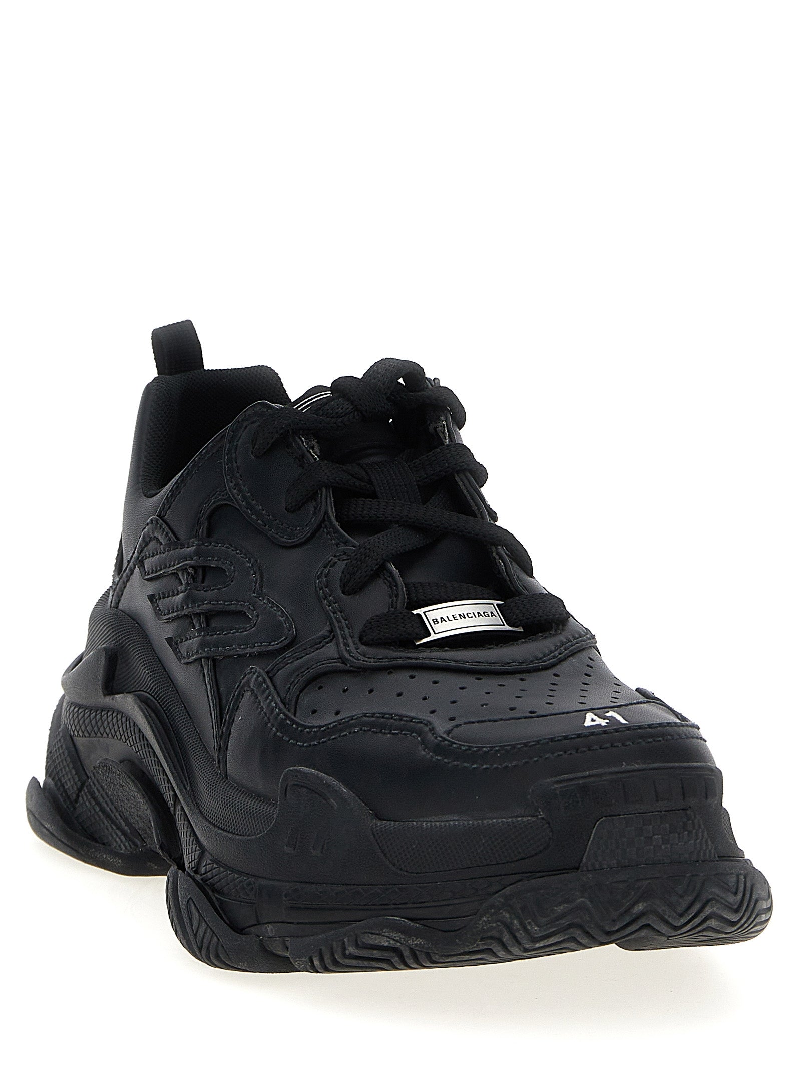 Baskets athlétiques Balenciaga noires en polyéthylène