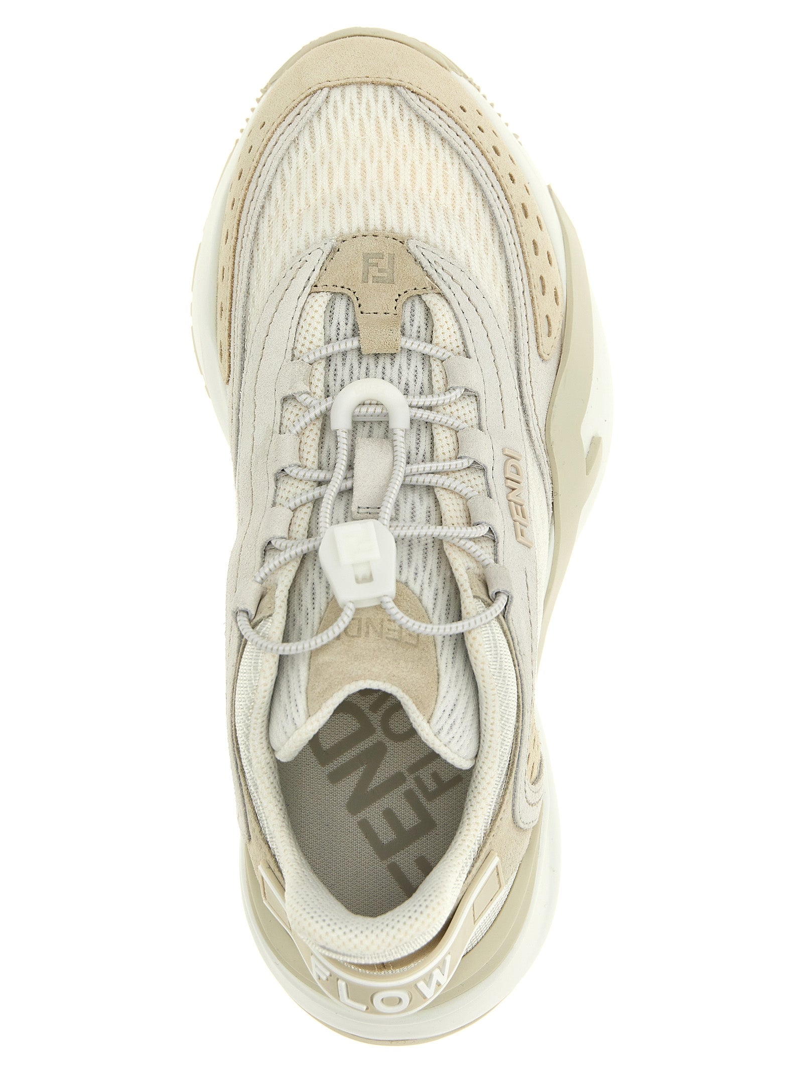 Fendi Weiße Sportsneaker aus Polyester