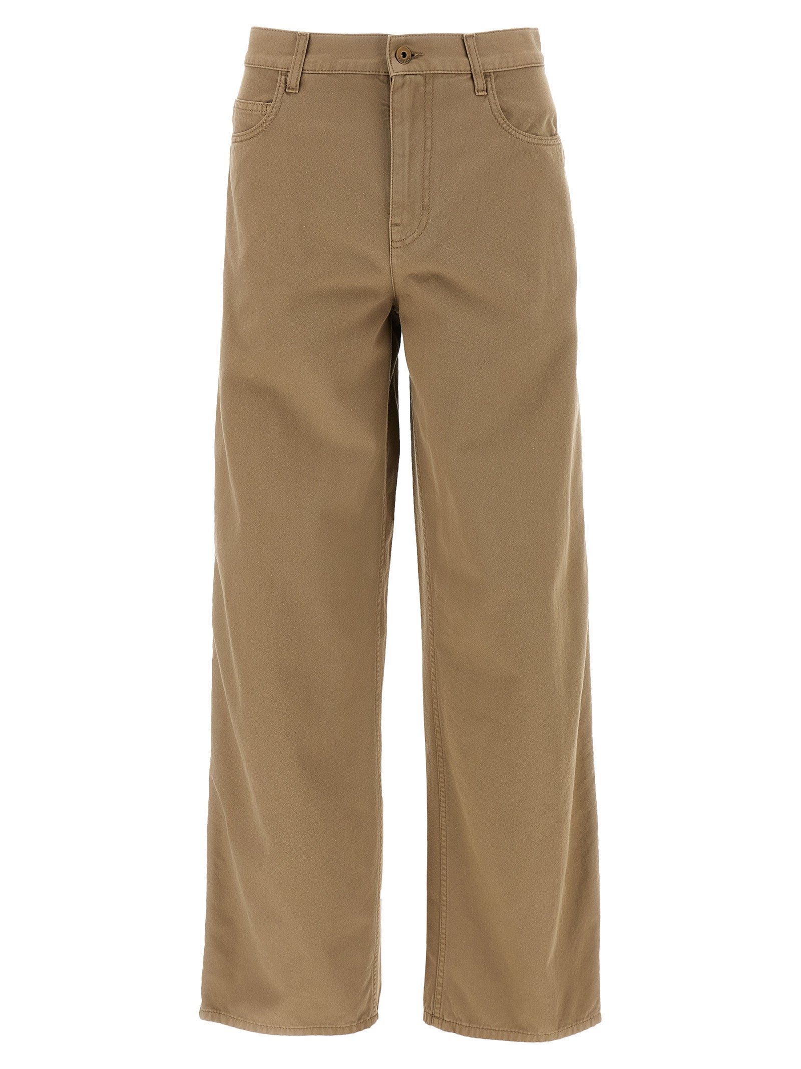 Pantalon décontracté en coton beige Burberry