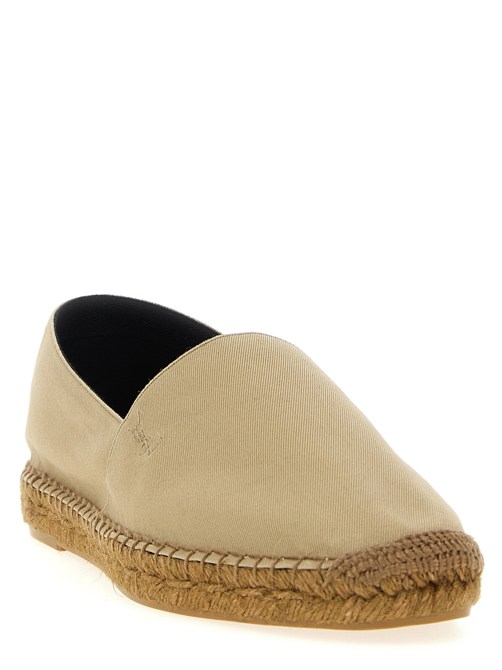 Saint Laurent Beige Cotton Espadrilles