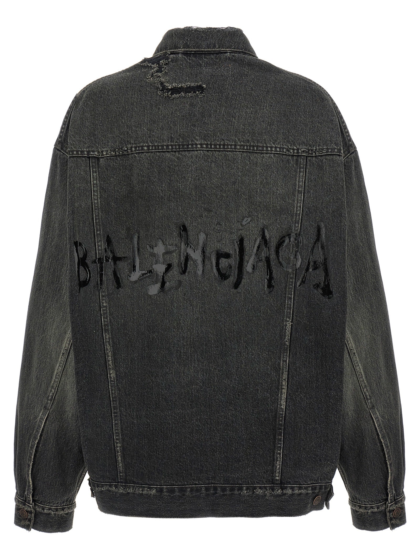 Balenciaga Gray Denim Cotton Jacket