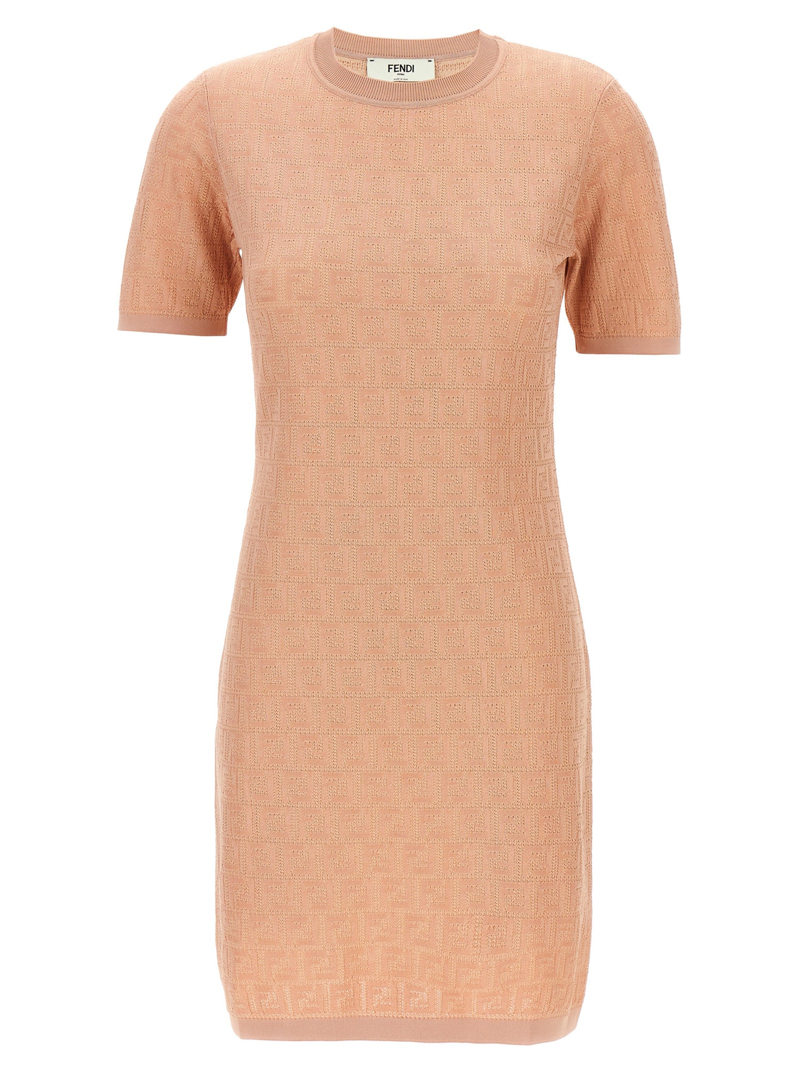 Fendi Pink Cotton Mini Dress
