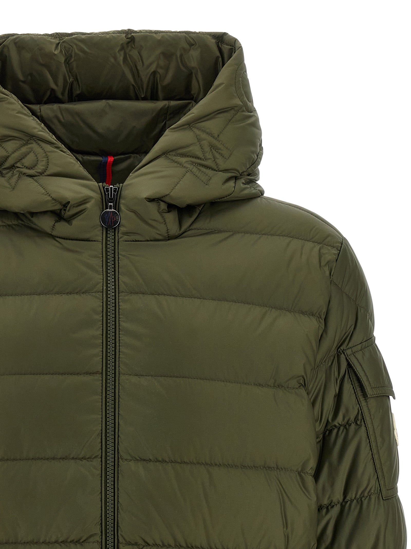 Moncler Green Najan Nylon Full-Length Jacket
