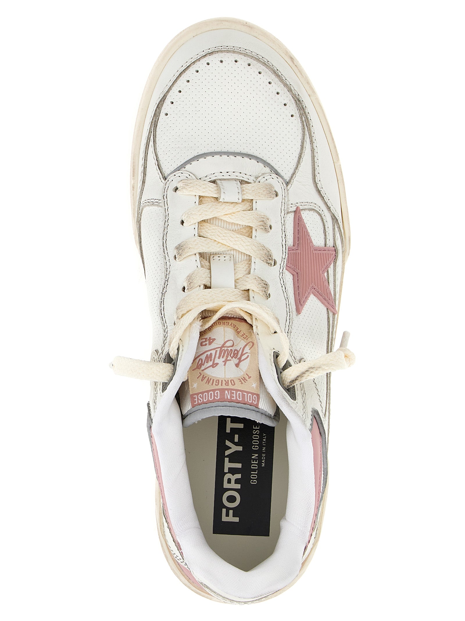 Baskets athlétiques Golden Goose en cuir multicolore