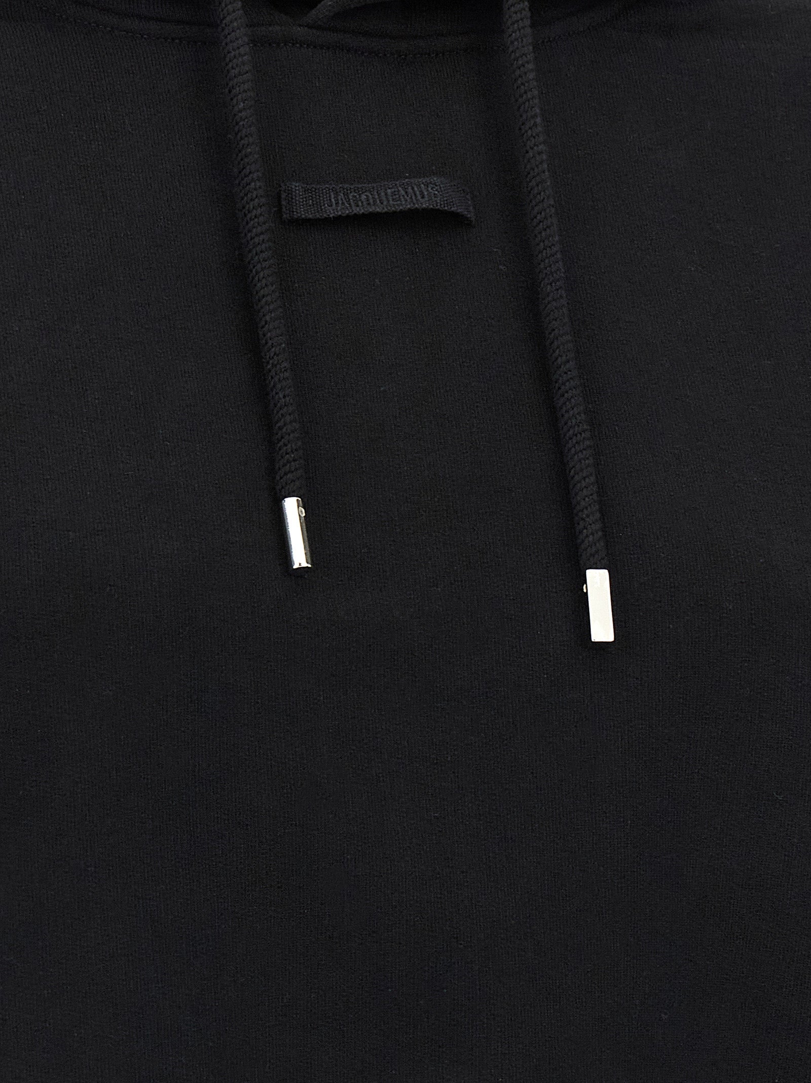 Jacquemus Black Le Hoodie Gros-Grain Cotton Hoodie