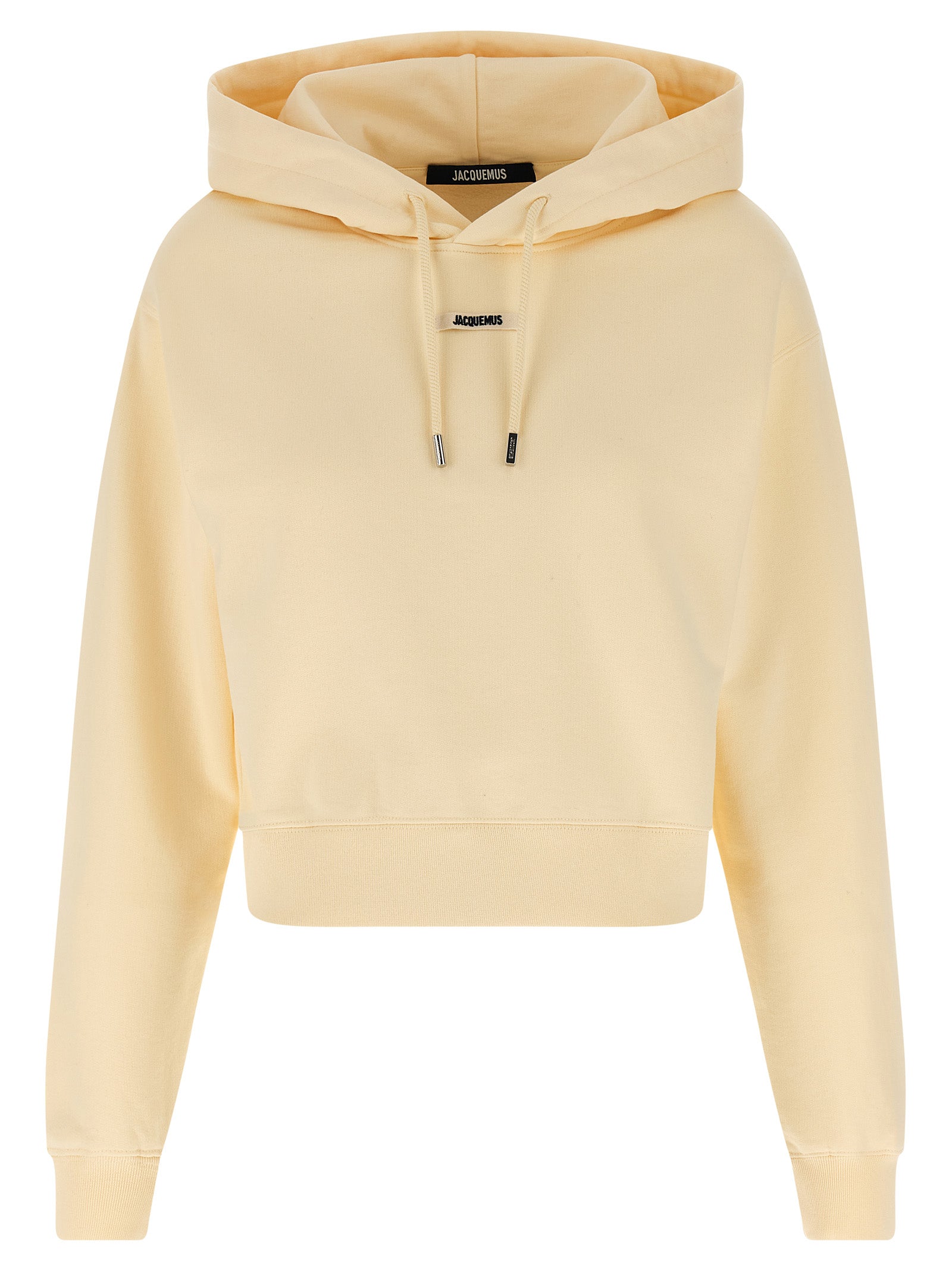 Jacquemus Beige Le Hoodie Gros-Grain Cotton Hoodie