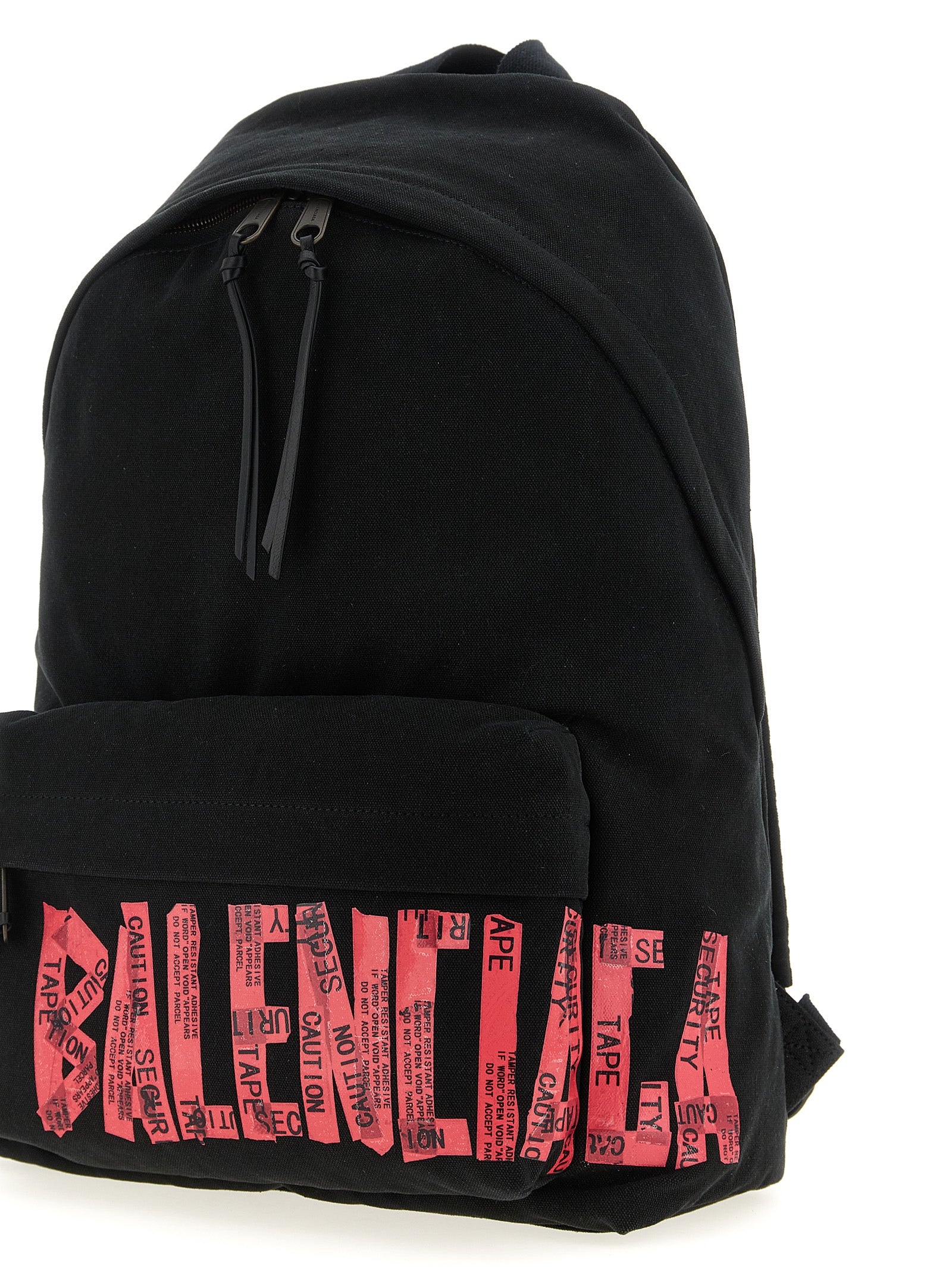 Balenciaga Black Tape Type Lambskin Cotton Backpack