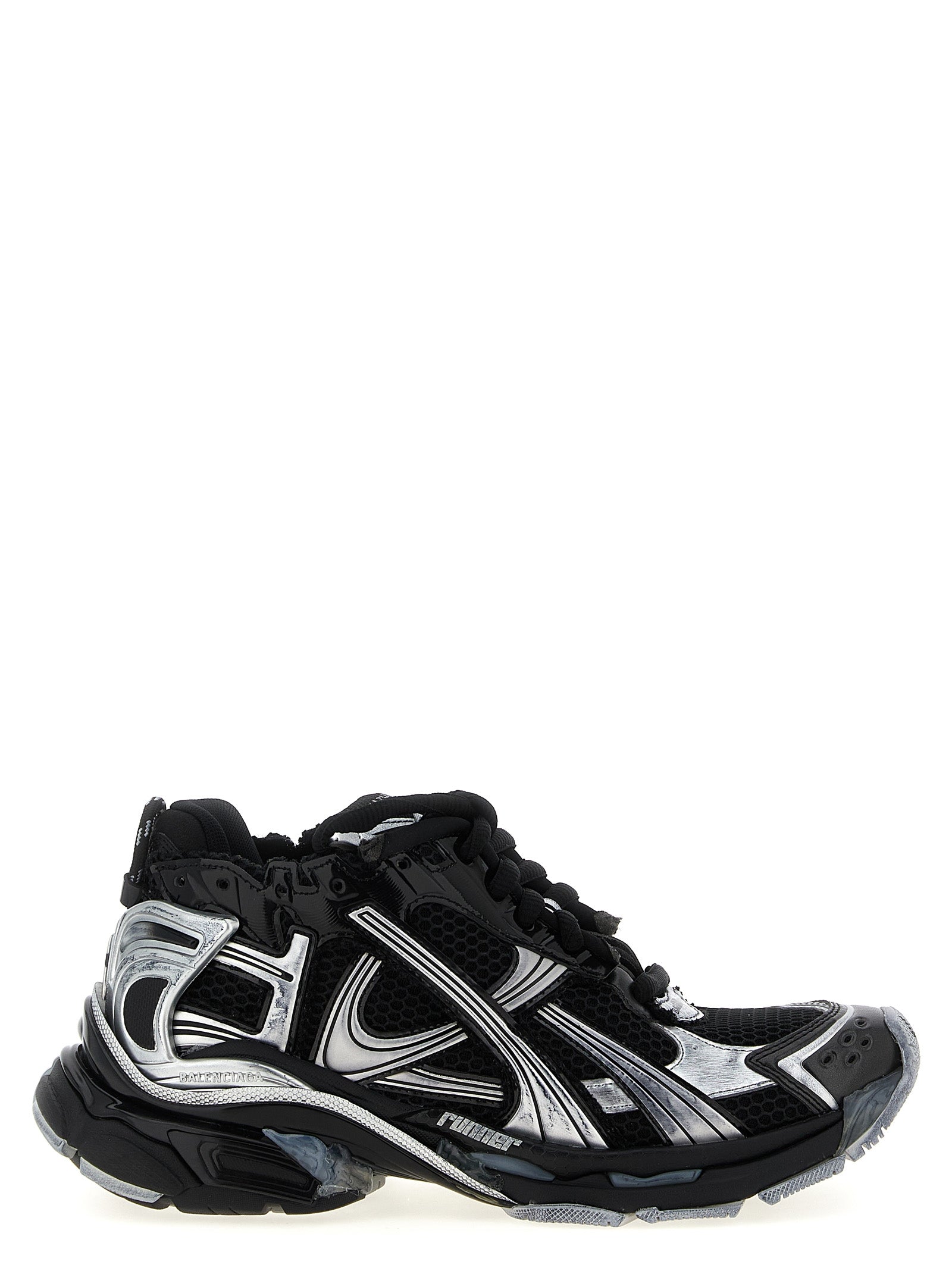 Balenciaga Black Runner Gradient Synthetic Sneakers
