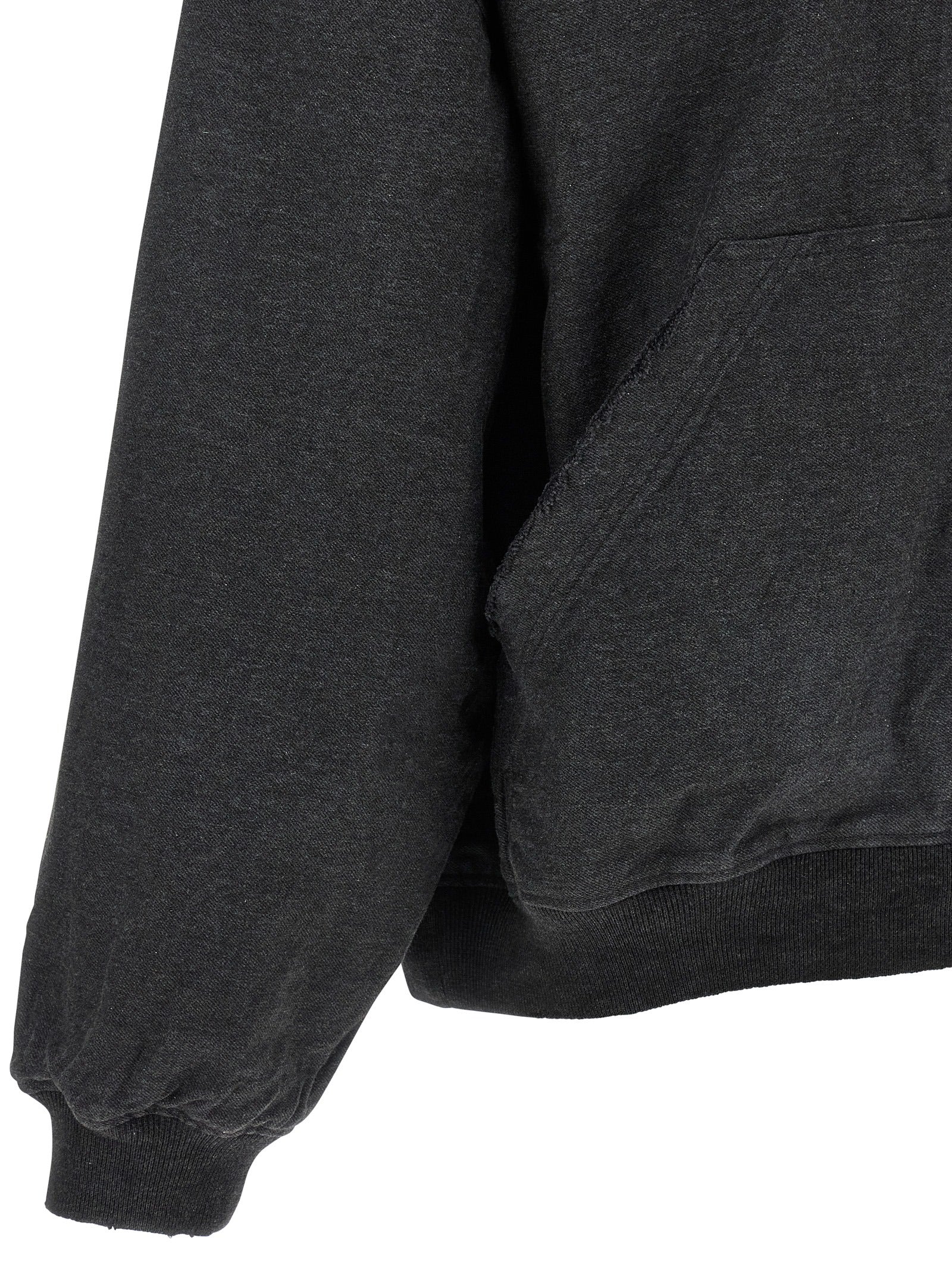 Sweat-shirt Balenciaga gris en coton