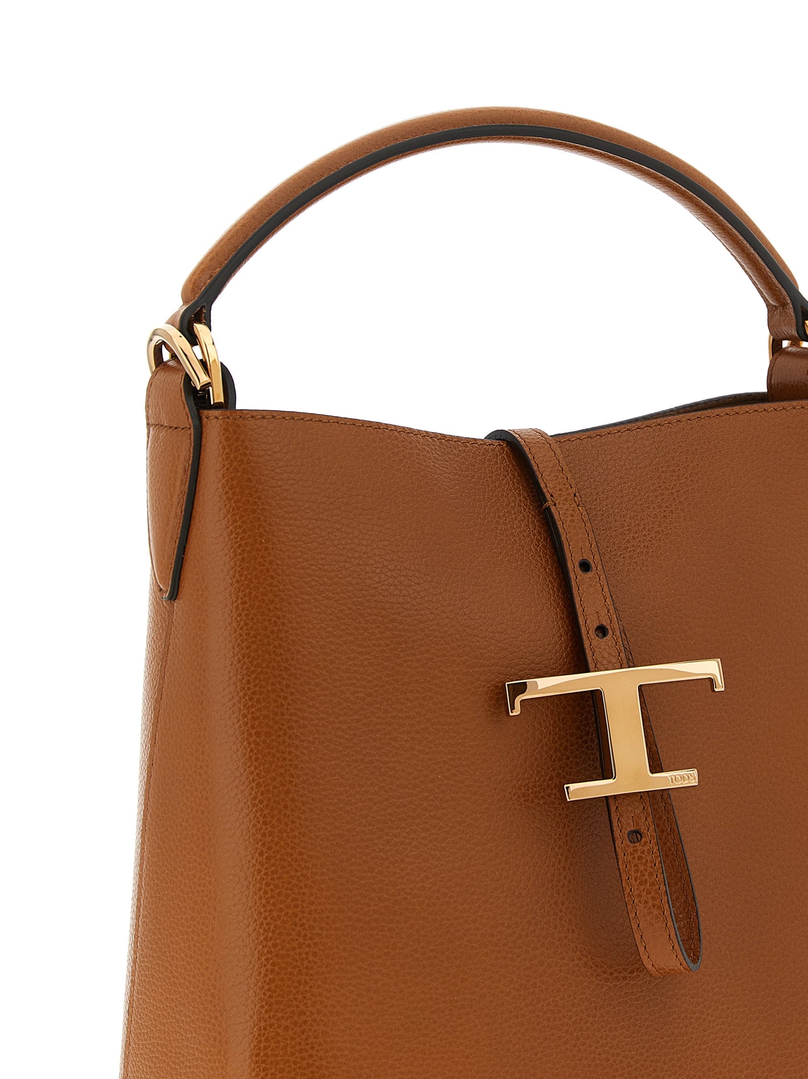 Tod’s Brown Mini Bucket Handbag Calf Leather