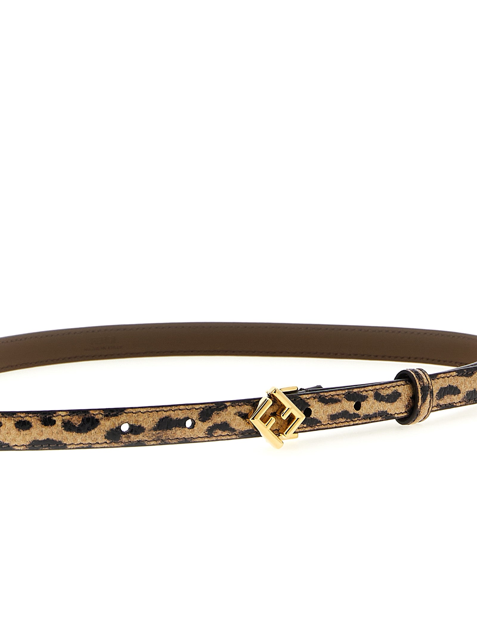Fendi Multicolor FF Diamonds Karung Leather Belt