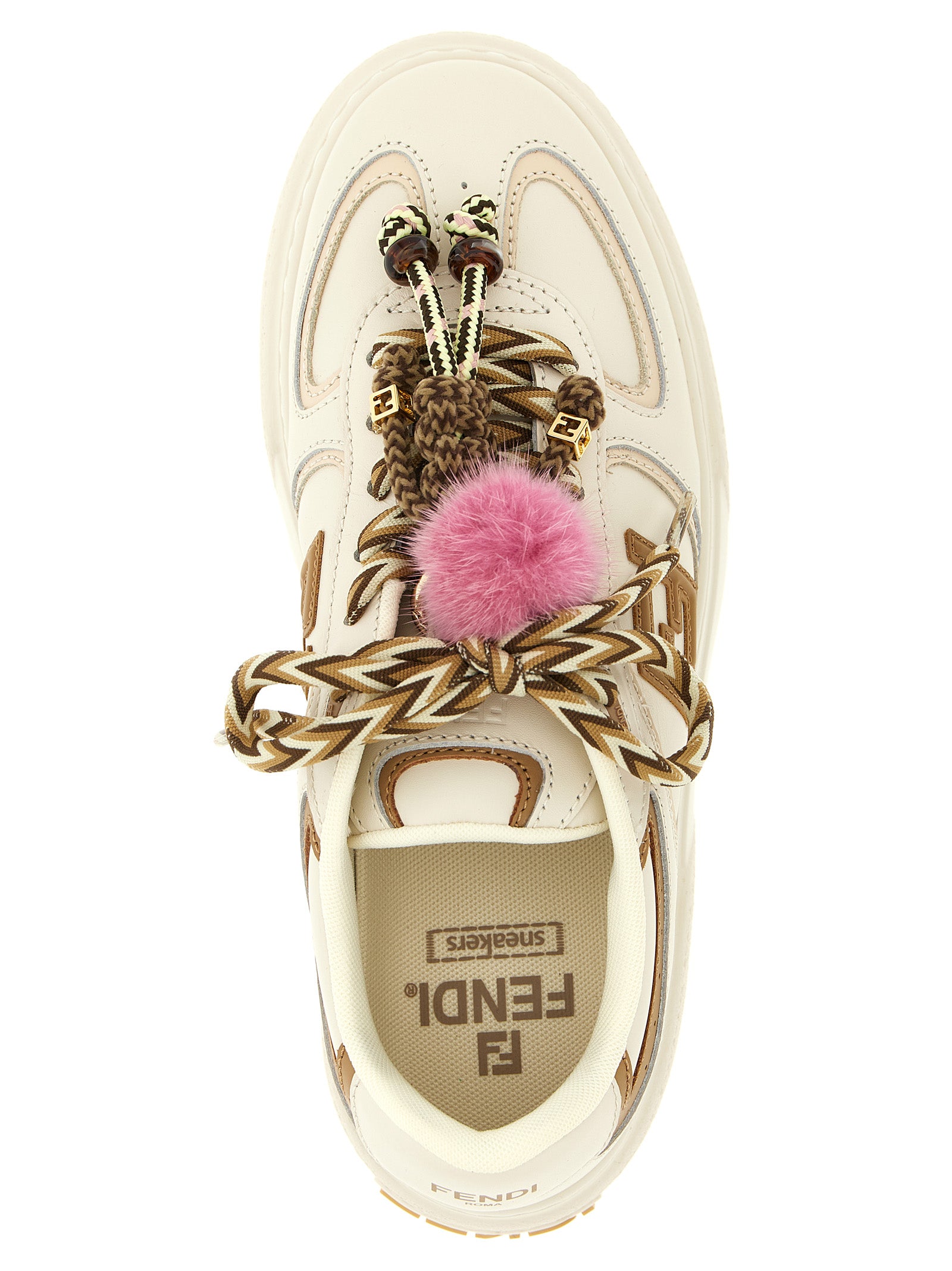 Fendi Multicolor Match Platform Sneakers Leather