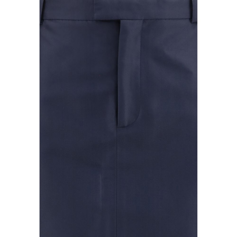 Jupe Gucci en soie bleue