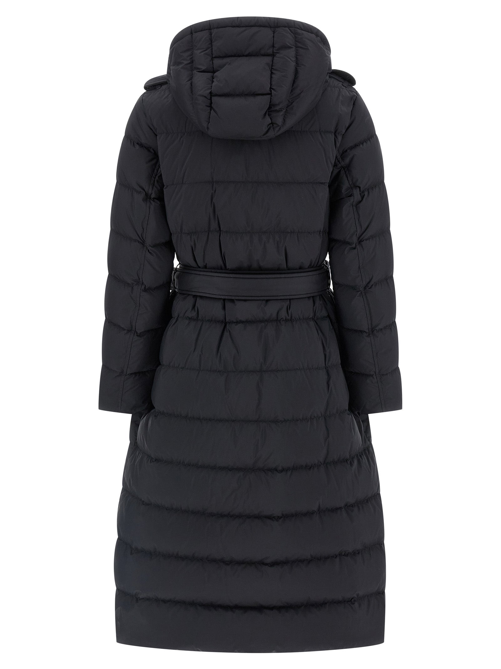 Burberry Schwarzer Polyamid-Mantel