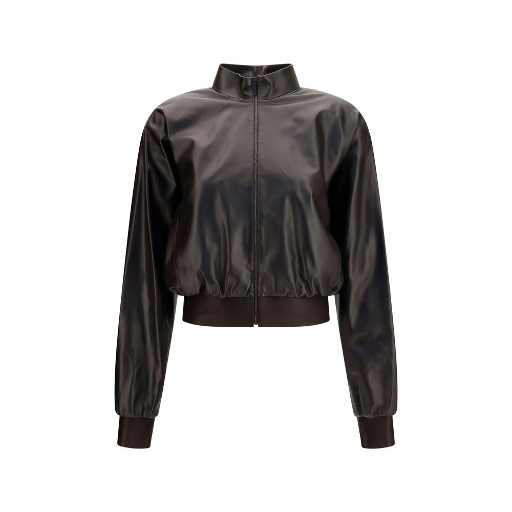 Gucci Brown Lamb Bomber