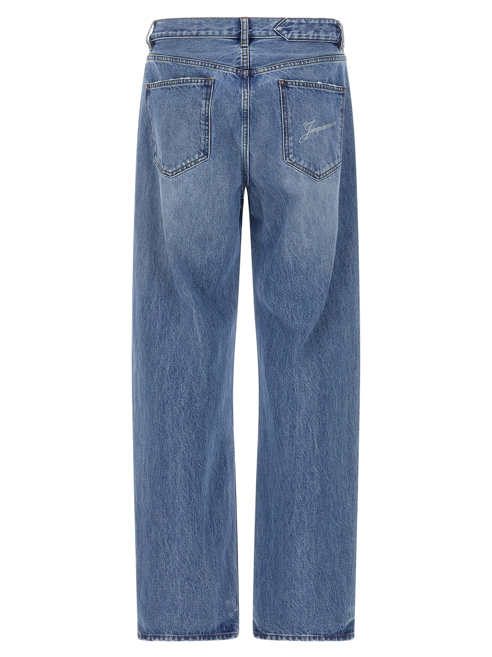 Jacquemus Blaue Baumwoll-Jeans mit geradem Bein