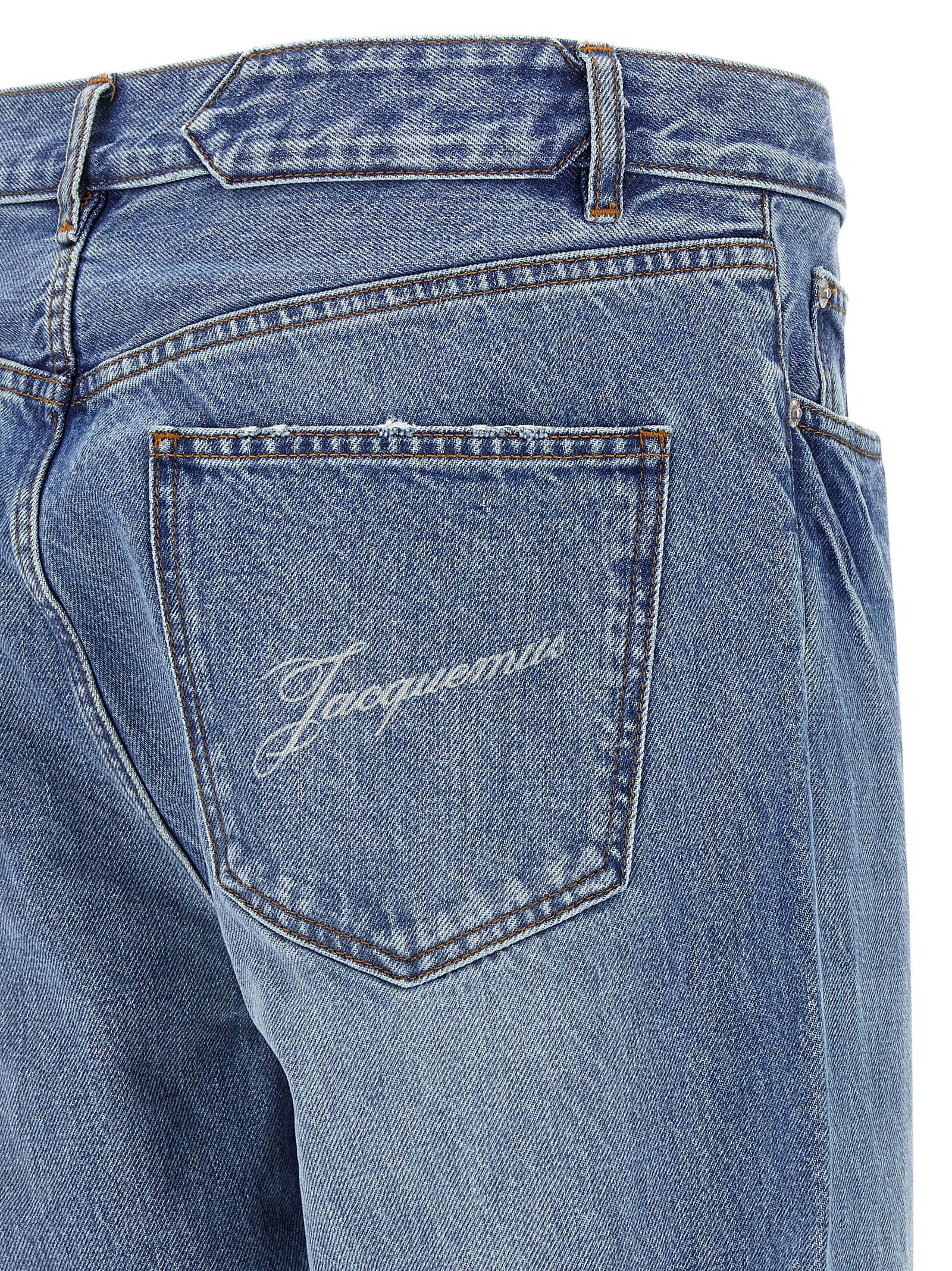 Jacquemus Blaue Baumwoll-Jeans mit geradem Bein
